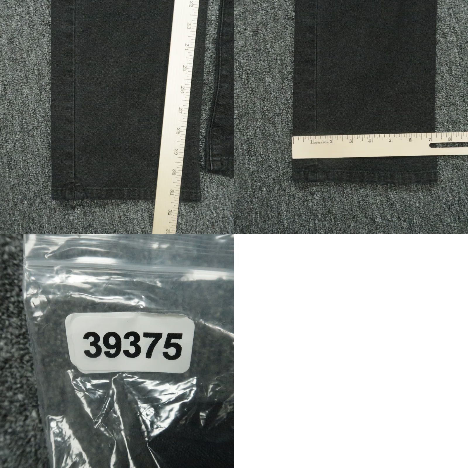 Vintage Proof Pants 29x30 Black Rover 5 Pocket Straight Stretch Chino Men Size 29 Black Proof Pants Mens Straight 5-Pocket Denim Trousers Size US 29 - 8 Thumbnail
