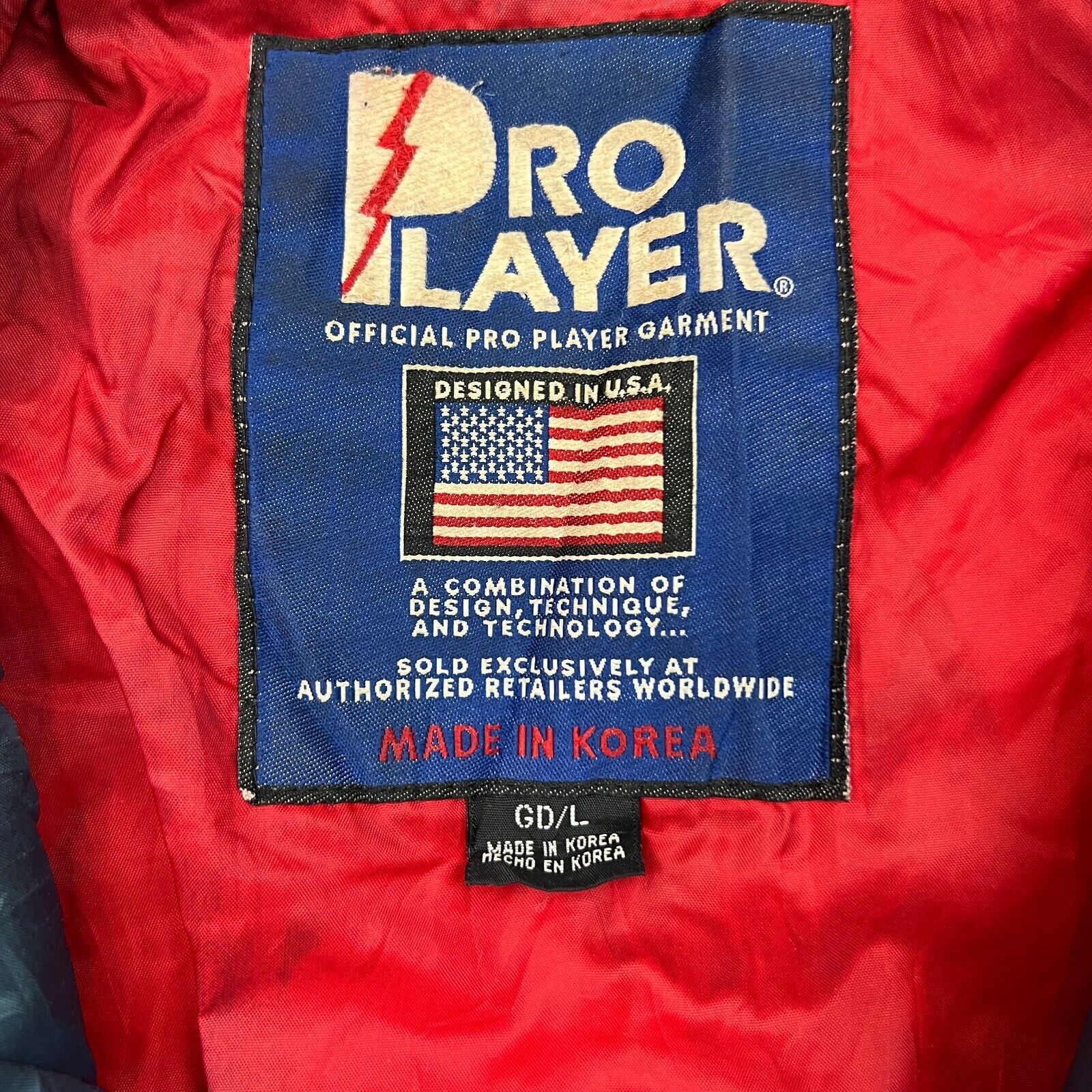 NFL × Pro Player × Vintage VTG 90s Pro Player New York Giants Jacket Large Zip NFL Coat Size US L / EU 52-54 / 3 - 14 Thumbnail