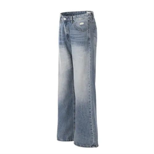 Japanese Brand Washed gradient men's street fashion casual flared jeans Size US 34 / EU 50 - 2 Thumbnail