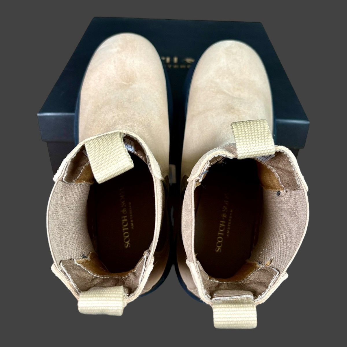 Scotch & Soda Scotch & Soda Aubri Beige Black Women’s Suede Boots Sz 7.5-8 Size US 7.5 / IT 37.5 - 7 Thumbnail