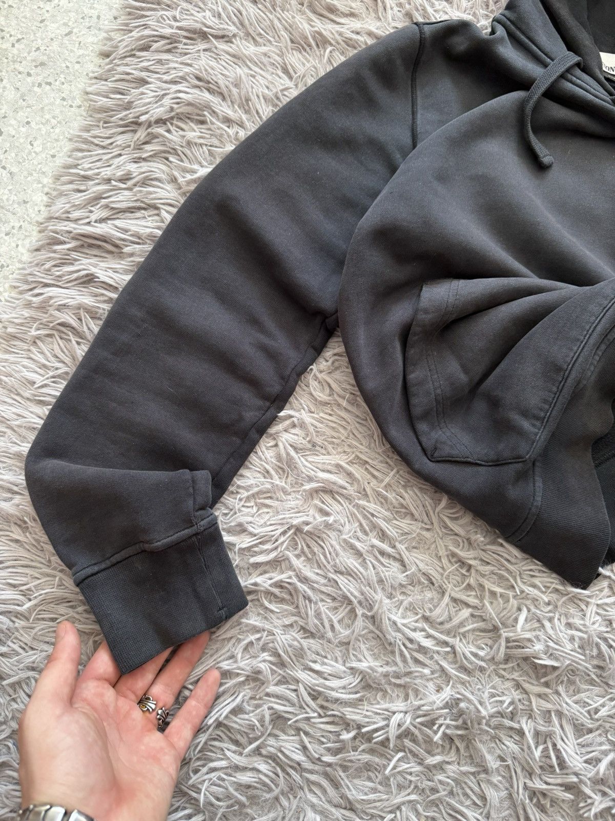 Stone Island 00s Stone Island Classic Washed Black Hoodie Casuals Y2k Size US S / EU 44-46 / 1 - 18 Thumbnail