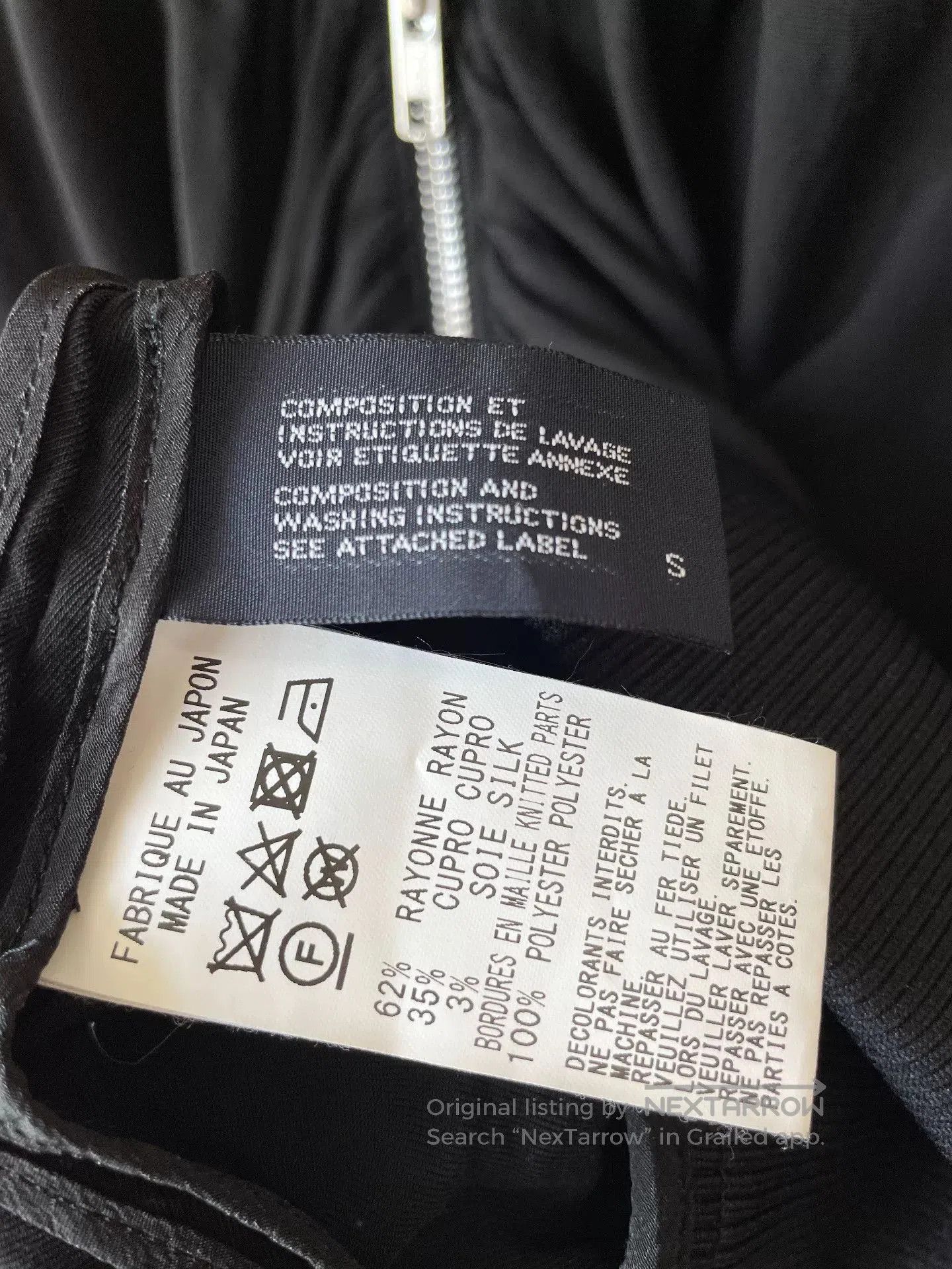 Yohji Yamamoto Limi Feu Zip Jacket. Size S / US 4 / IT 40 - 6 Thumbnail
