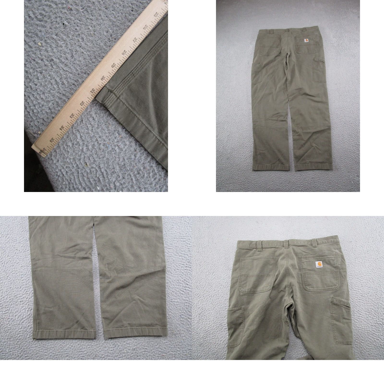 Carhartt Carhartt Pants 102802 217 Duck Double Knee Relaxed Fit Men's 40x32 Tag Size Green Cargo 5-Pocket Design Carpentry Workwear Jeans Style Baggy Straight Size US 40 / EU 56 - 9 Thumbnail