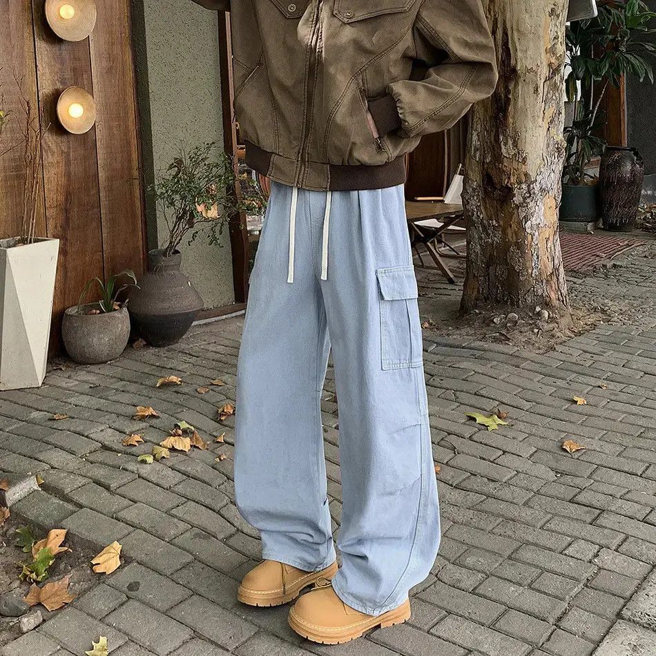 Japanese Brand Retro loose high street straight leg jeans Size US 32 / EU 48 - 6 Thumbnail