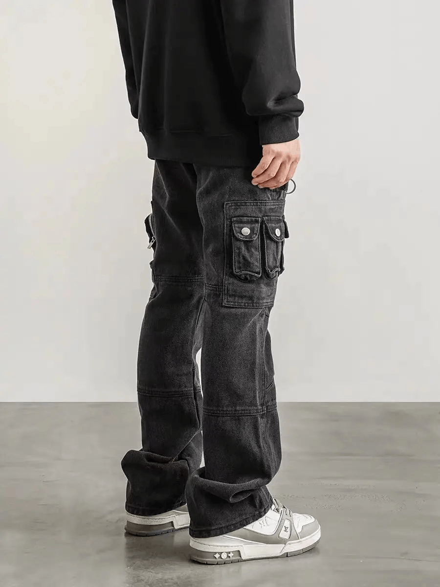 Japanese Brand × Vintage High street washed and distressed baggy work trousers Size US 30 / EU 46 - 4 Thumbnail