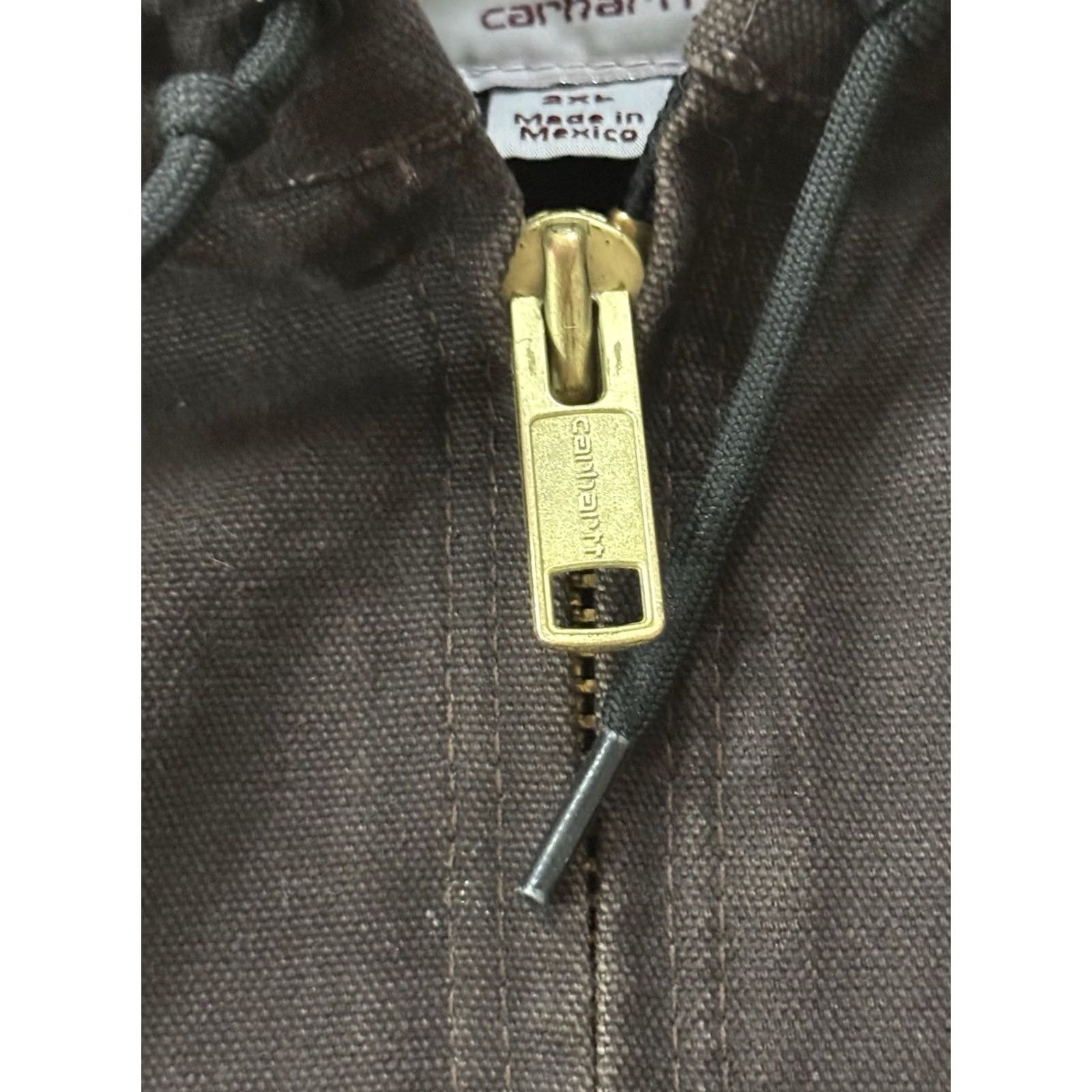 Carhartt VINTAGE Carhartt J130 Bomber Jacket Duck Canvas Shirt Men 2XL Brown Leatherette Patch 90s Outdoor USA Working Wear Size US XXL / EU 58 / 5 - 5 Thumbnail