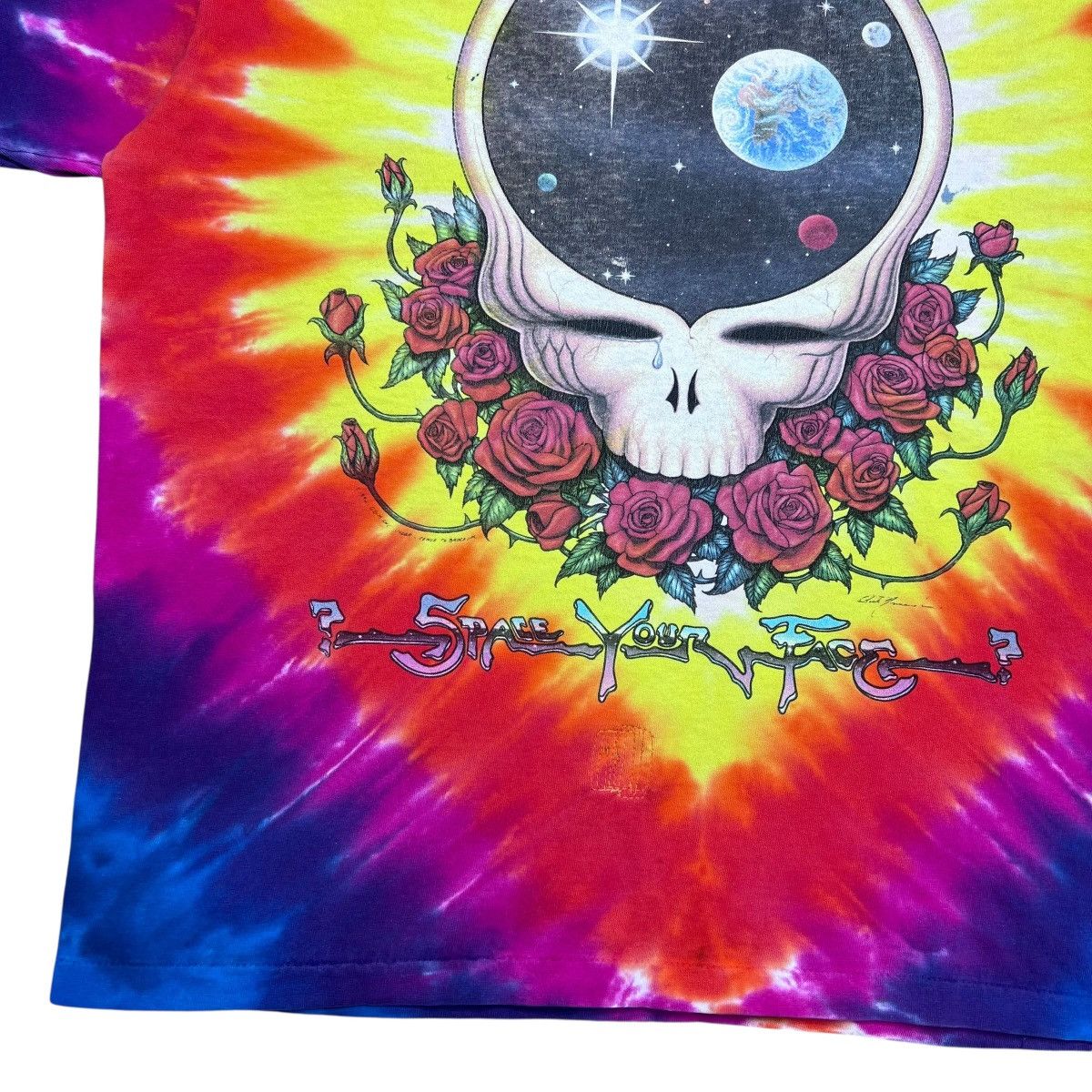 Band Tees Vintage 1992 Grateful Dead Steal Your Face Space Tie Dye Tee Size US M / EU 48-50 / 2 - 10 Thumbnail