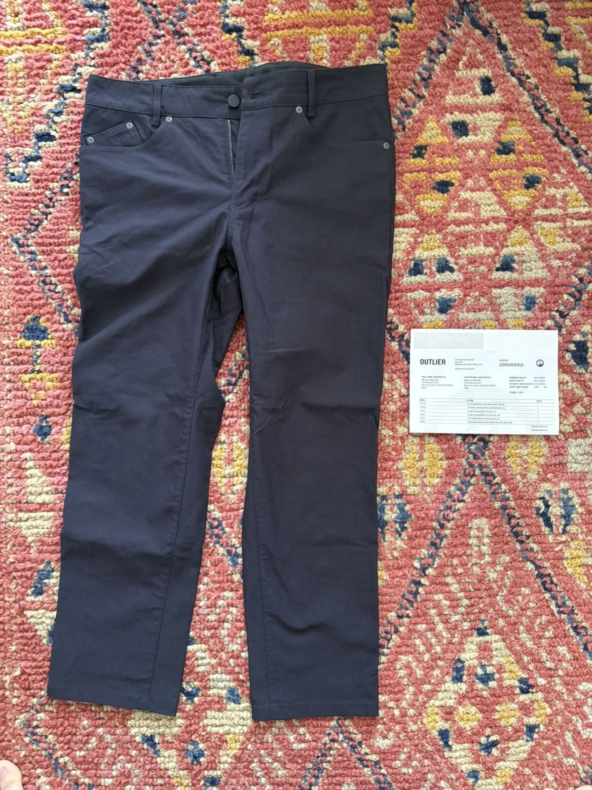 Outlier Outlier NYC Strong Dungarees Dark Indigo Pants Men’s 32 Size US 32 / EU 48 - 3 Thumbnail