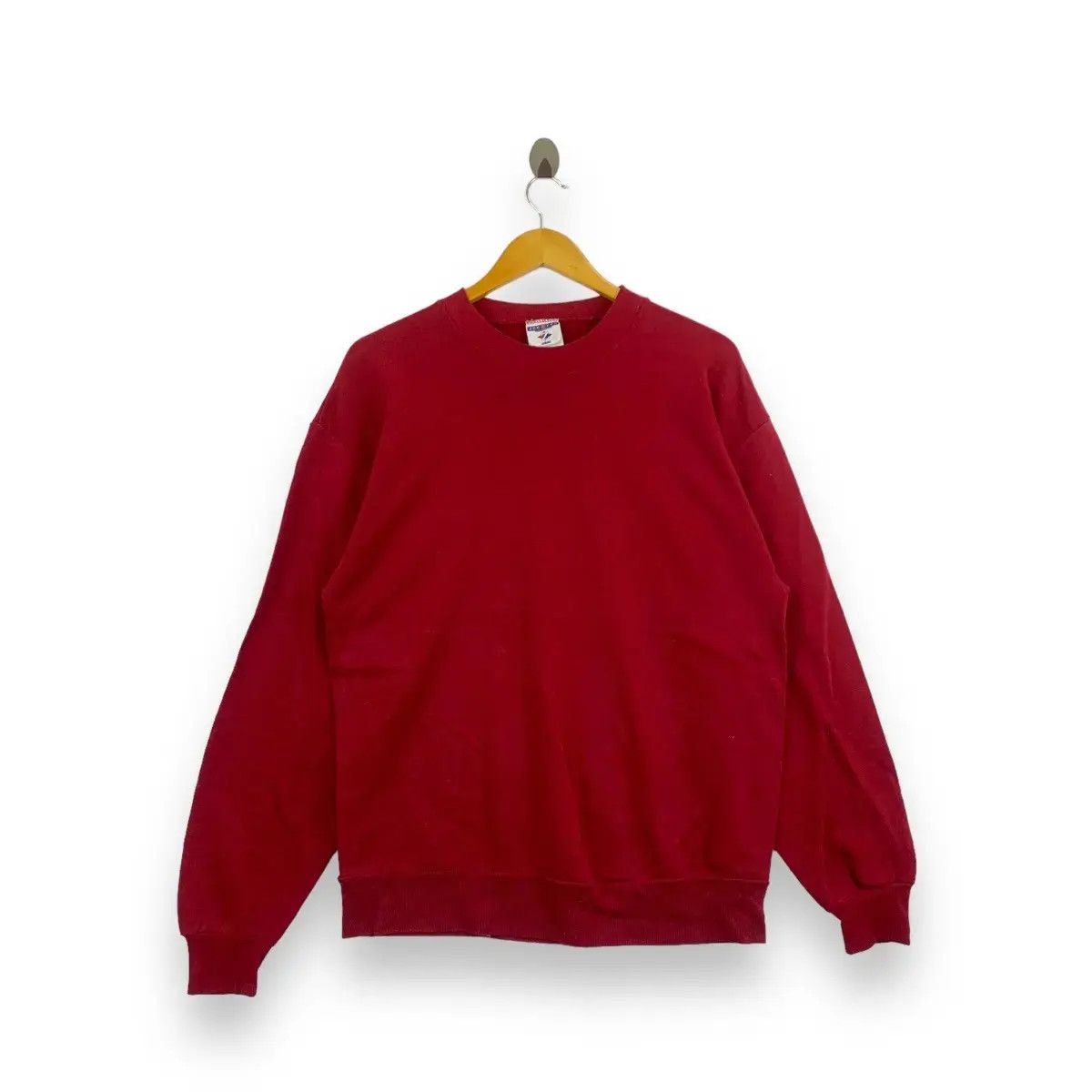 Jerzees Vintage 90’ JERZEES ACTIVEWEAR Plain Red Sweatshirt Size US L / EU 52-54 / 3 - 1 Thumbnail
