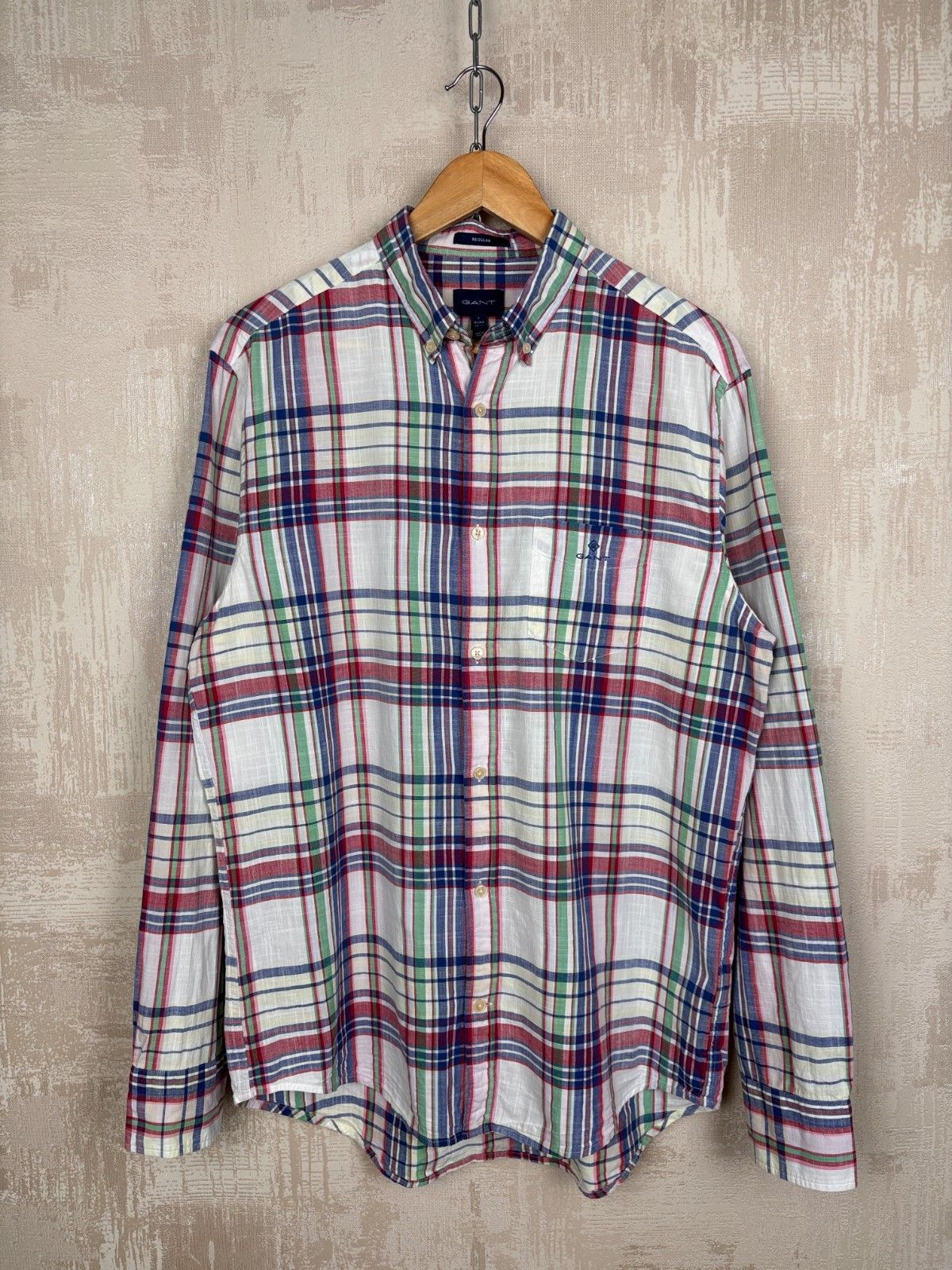 Gant Gant Check Long Sleeve Shirt Button Up Cotton Size US L / EU 52-54 / 3 - 3 Thumbnail