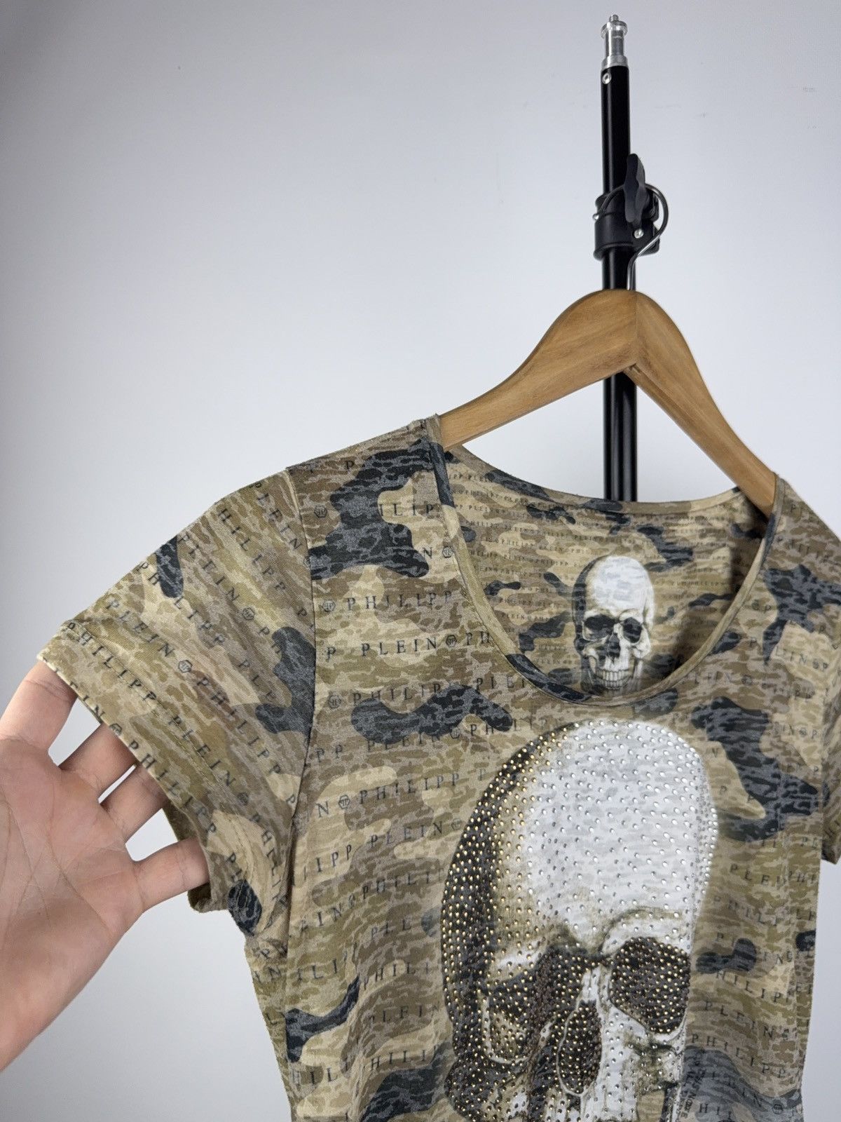 Vintage Vintage 00s Y2K Skull Punk Rock Retro style T Shirt Size M / US 6-8 / IT 42-44 - 3 Thumbnail