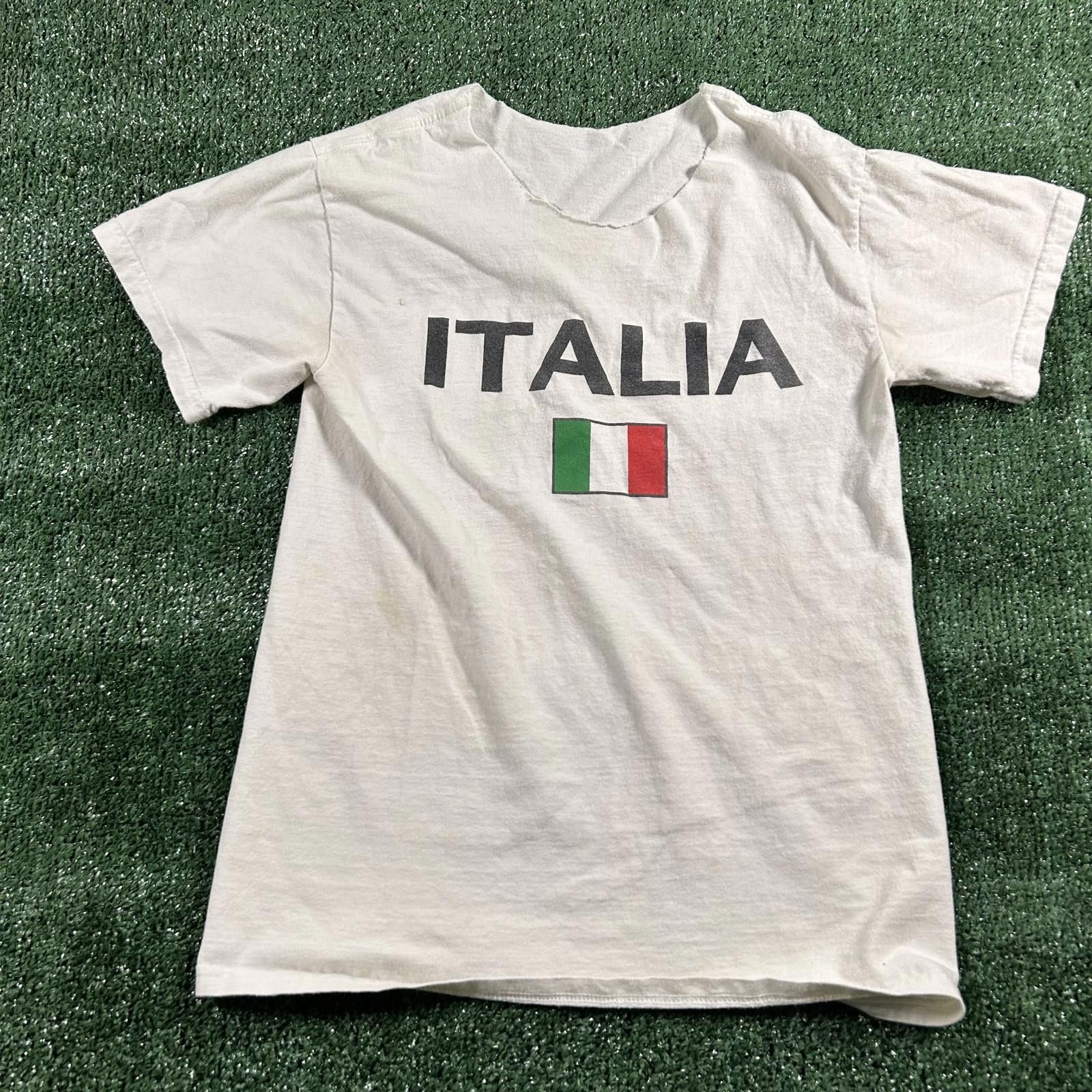 Other White distressed Italia Graphic T-Shirt. Fits like small Size S / US 4 / IT 40 - 1 Thumbnail