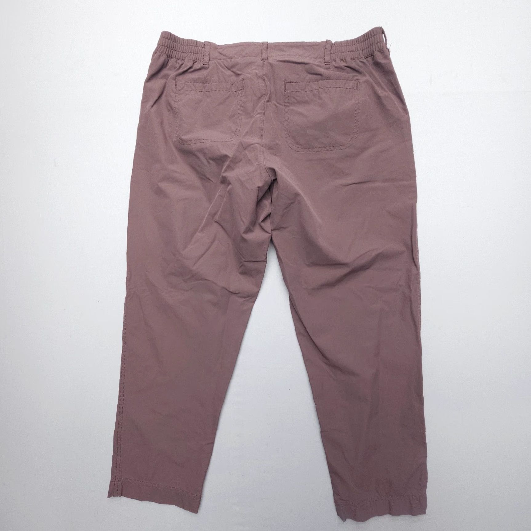 Vintage Kirkland Signature Pants Casual Travel 33 x 25 Pink Stretch Cropped Regular WOMEN Size 24" / US 00 / IT 34 - 2 Thumbnail