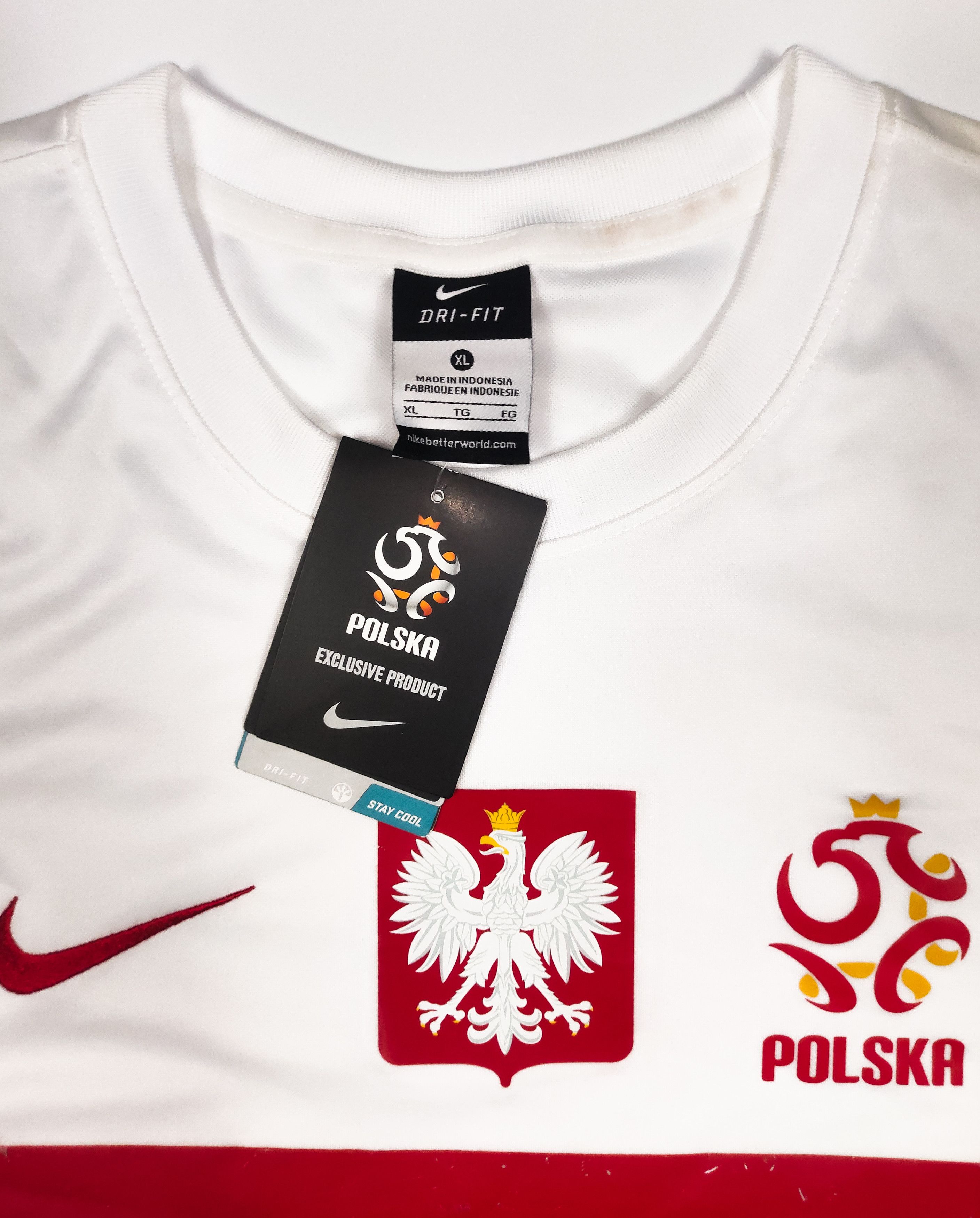 Nike BNWT Poland 2012 Nike Home Shirt Kit Jersey Size US XL / EU 56 / 4 - 3 Thumbnail