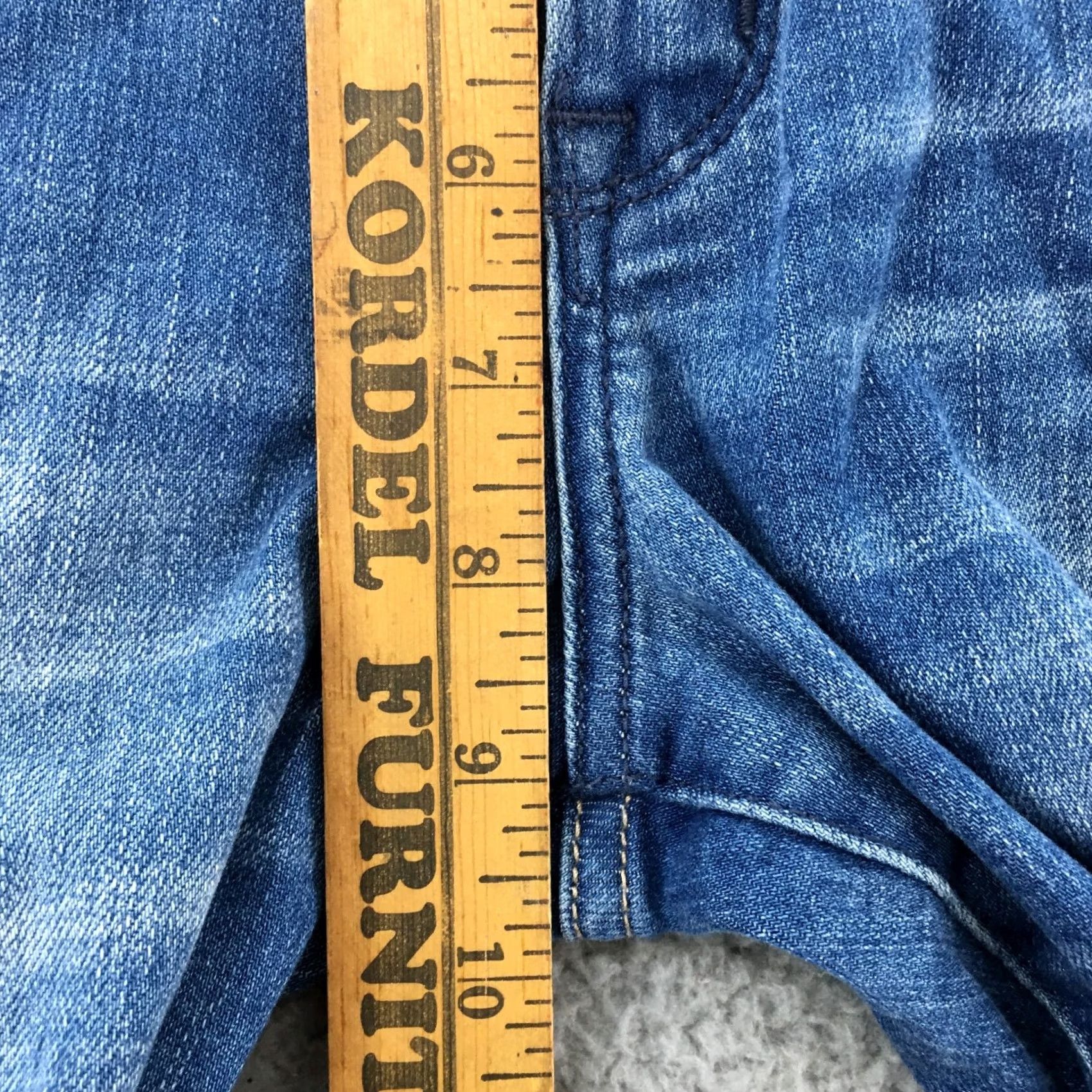 Abercrombie & Fitch Abercrombie & Fitch Harper Super Skinny Jeans Womens 27 Blue Denim Distressed Jeans Regular Womens Size 27" / US 4 / IT 40 - 7 Thumbnail