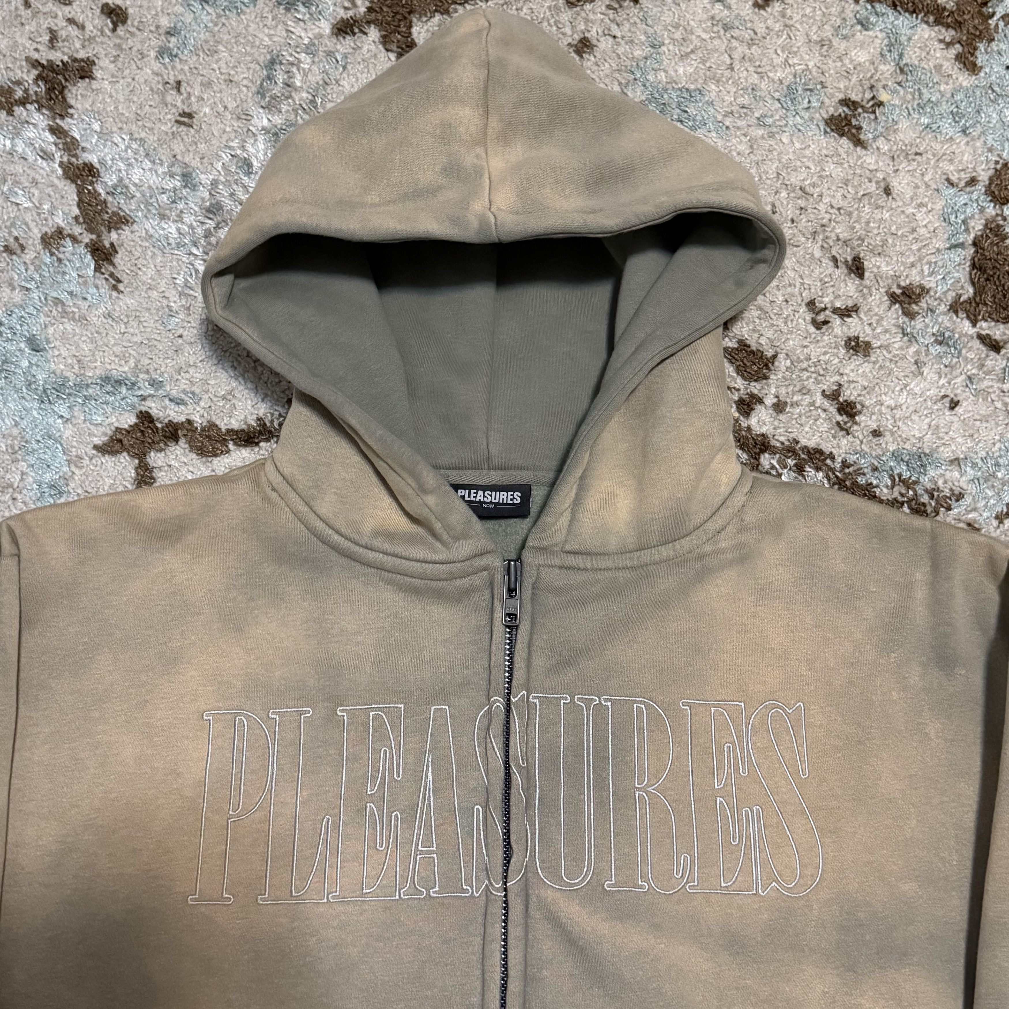 Pleasures Pleasures Gospel Zip Hoodie Size Large Beige/Green Size US L / EU 52-54 / 3 - 3 Thumbnail