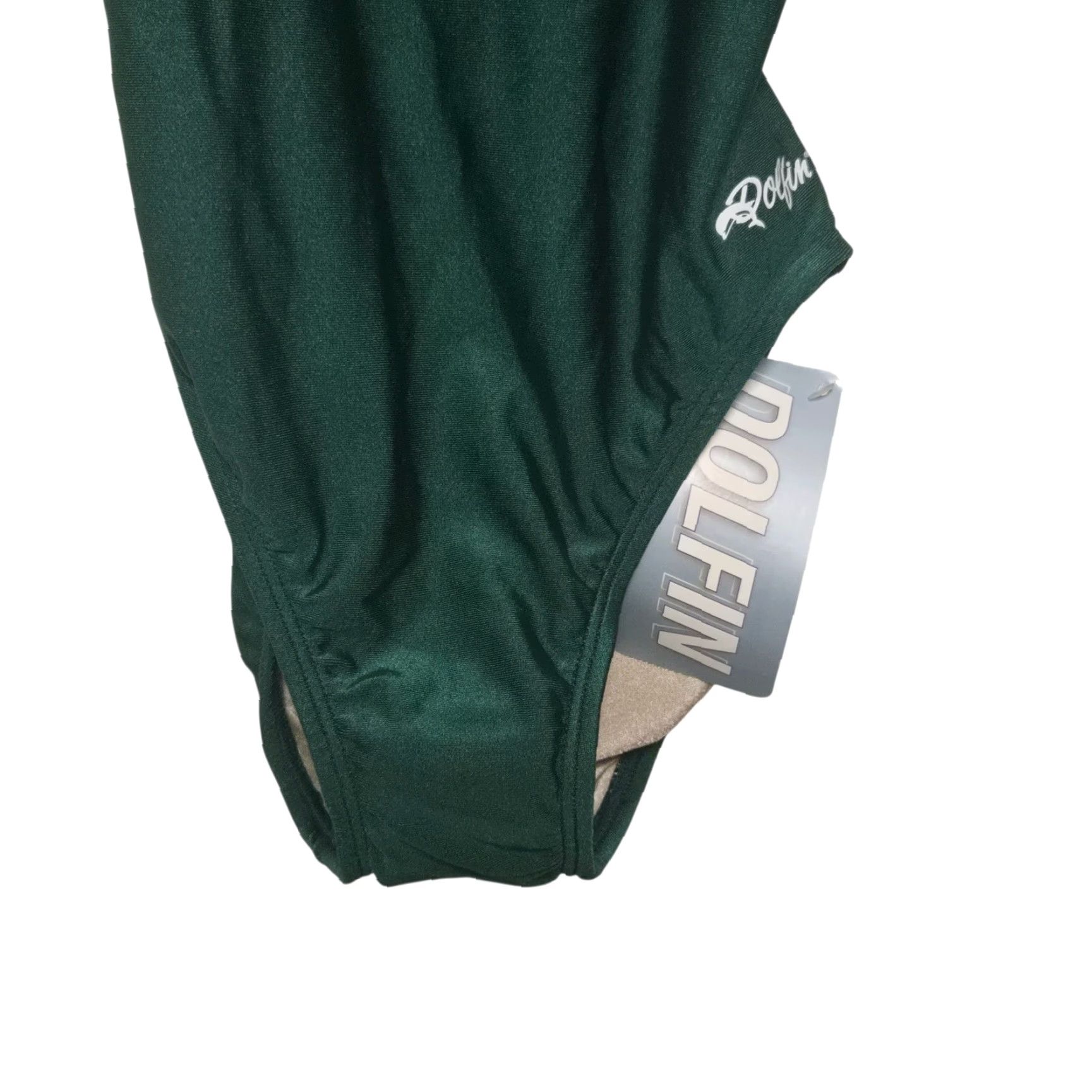 Vintage DOLFIN Lifeguard One Piece Green White 32 NWT Womens Guard DBX Back 1-Piece Size XXS / US 00 / IT 34 - 2 Thumbnail