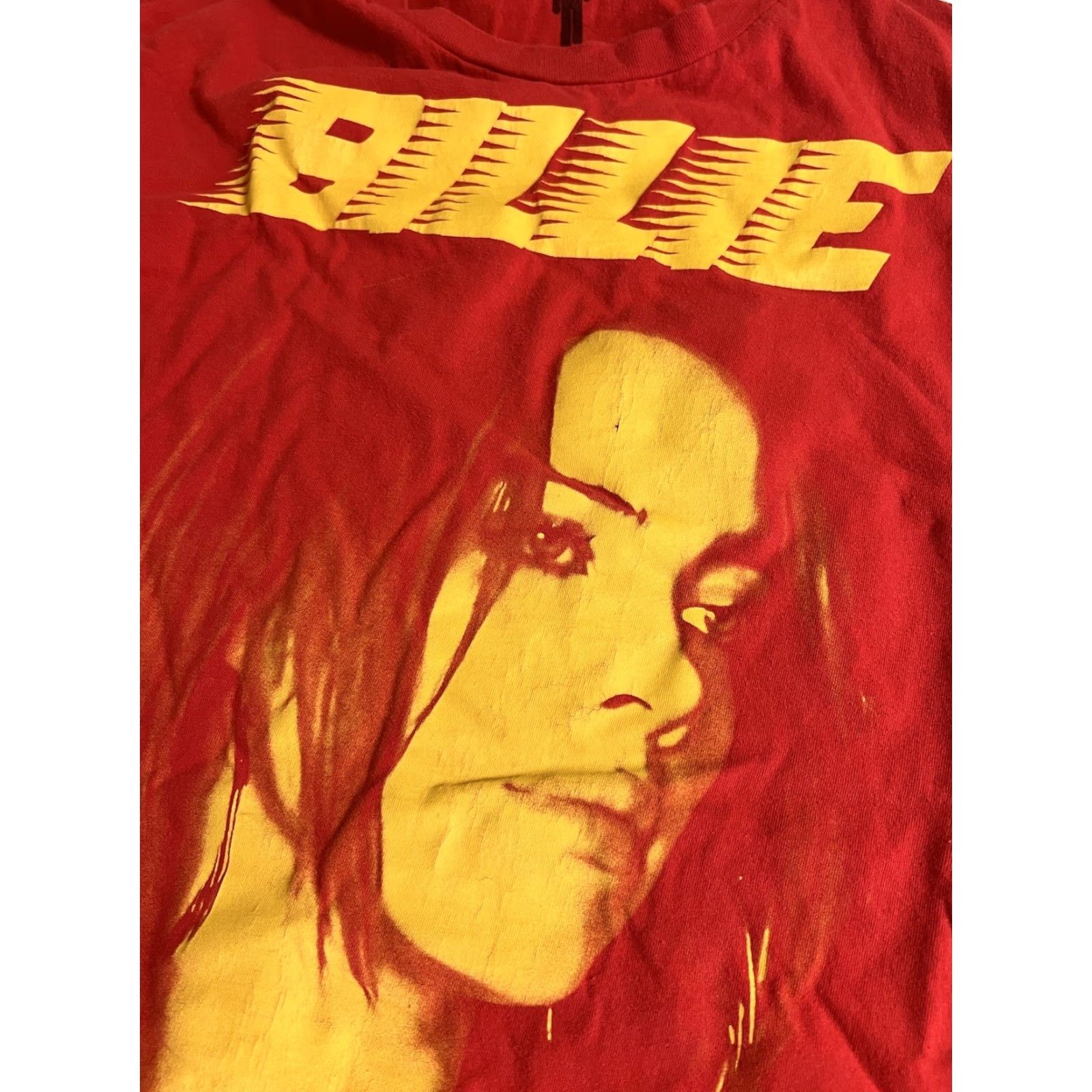 Vintage Billie Eilish Mens Racer Logo Graphic T-Shirt M Red Short Sleeve Crew Neck Cotton Music Brand Unbranded 2020 Shirt Mens Size US M / EU 48-50 / 2 - 4 Thumbnail