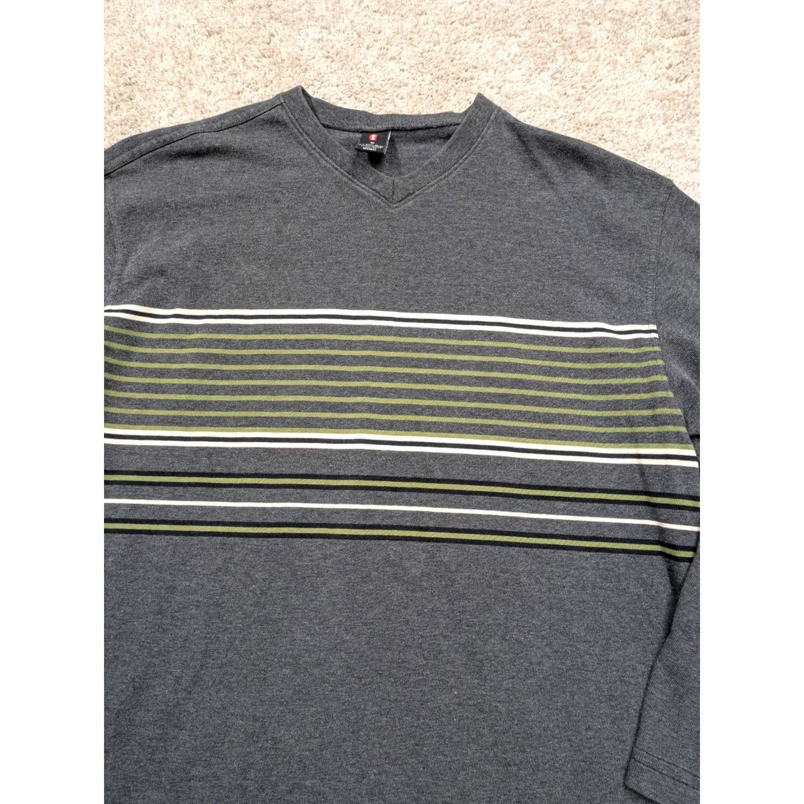Levi's VINTAGE Levi's Sweater Men Medium V Neck Knit Gray Cotton 90s Y2K USA Size US M / EU 48-50 / 2 - 3 Thumbnail