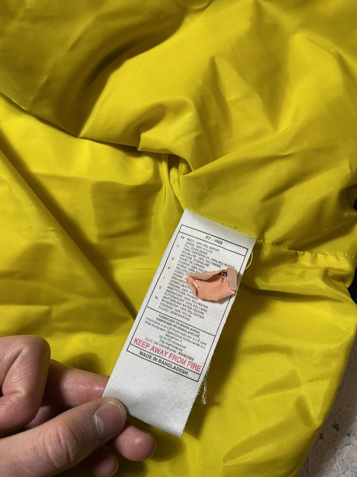 Nike Crazy Vintage 90's Nike Down Puffer Jacket Big Swoosh Drill Size US XL / EU 56 / 4 - 11 Thumbnail