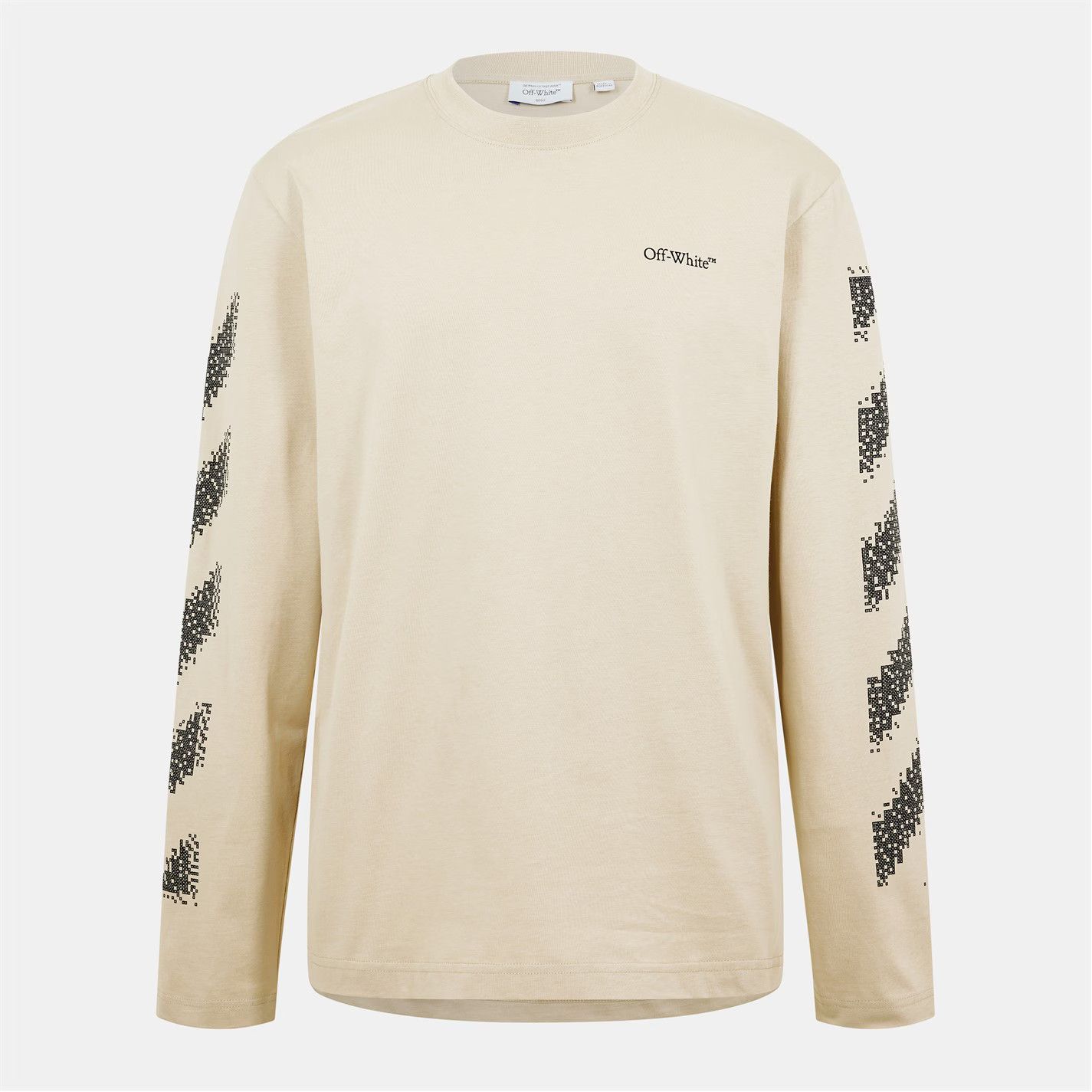 Off-White o1g2r1mq0226 Diag Skate Diagonal Graphic T-Shirt In Beige Size US XL / EU 56 / 4 - 1 Thumbnail