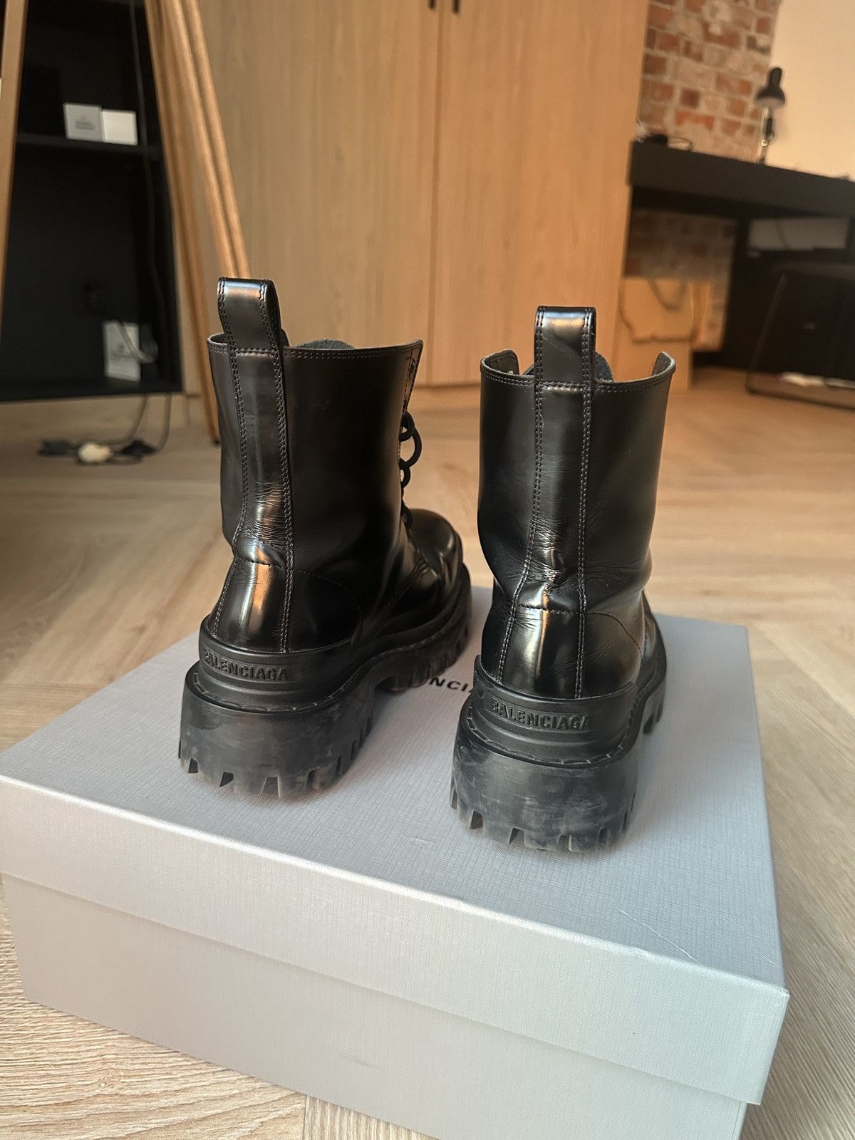 Balenciaga Balenciaga Strike Leather Boots Size US 7 / IT 37 - 4 Thumbnail