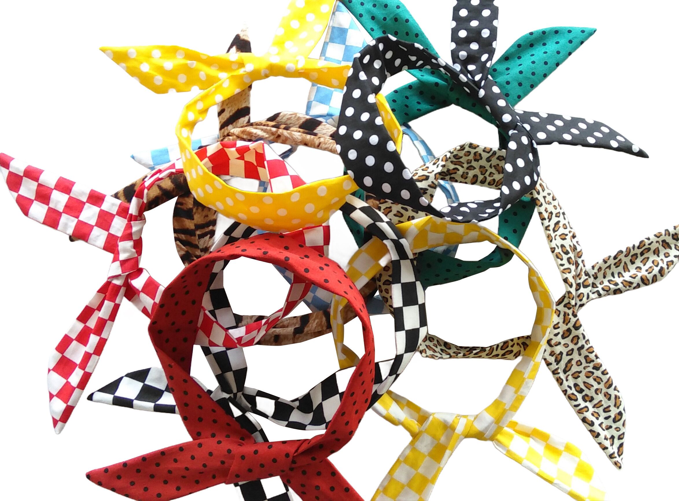 Other Retro Headband, with Wire, Rockabilly, Bendable Headband Size ONE SIZE - 1 Thumbnail