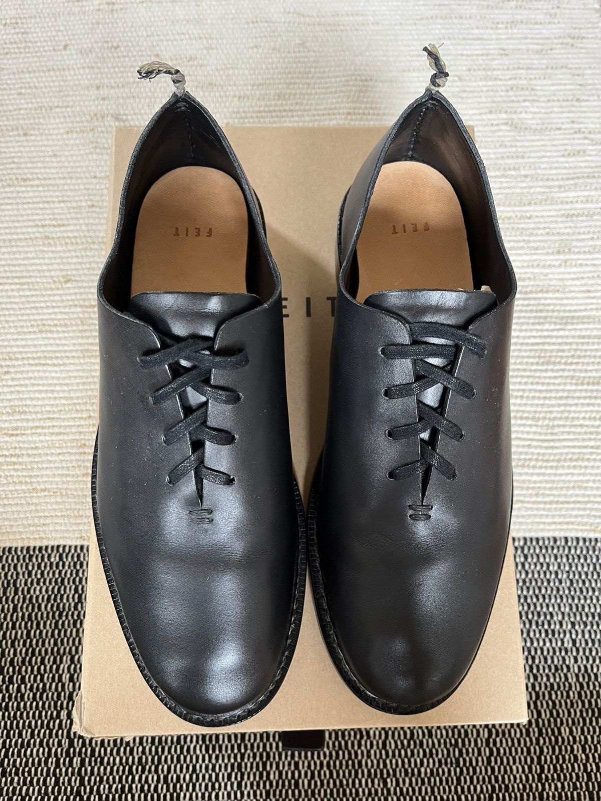Feit Feit hand sewn black leather seamless oxfords (c. 2018?) Size US 9 / EU 42 - 5 Thumbnail