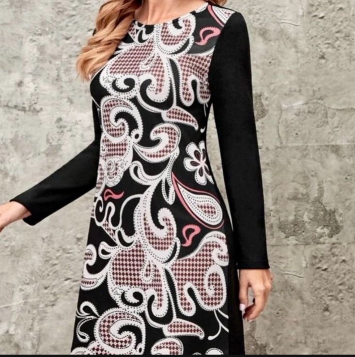 Designer × Other Nwt, Lavishly Paris Women’s Damask Print Fitted Dress Size S / US 4 / IT 40 - 12 Thumbnail