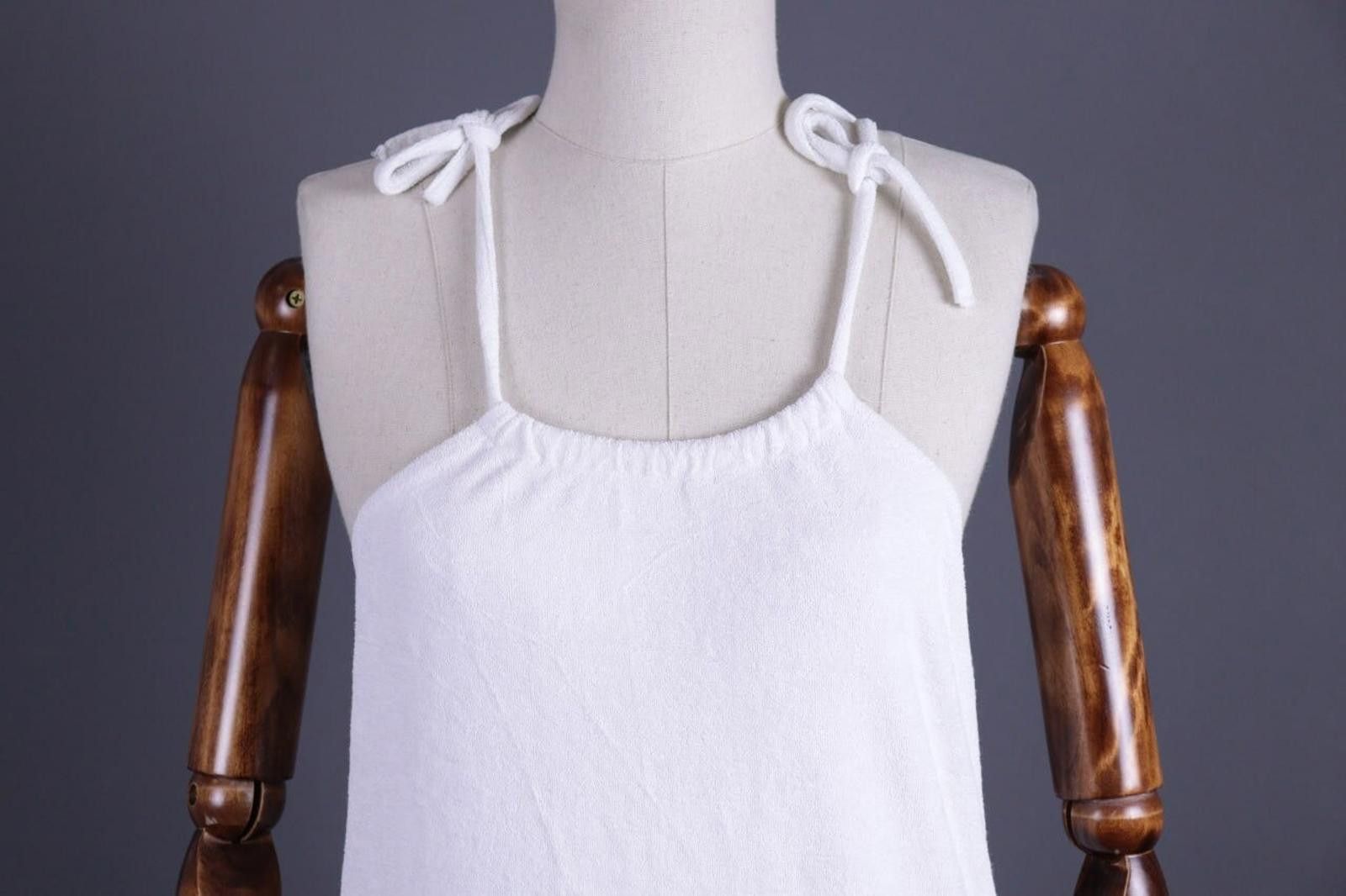A.P.C. A.P.C White Spaghetti Strap Sundress Mini Dress Size S Size S / US 4 / IT 40 - 4 Thumbnail