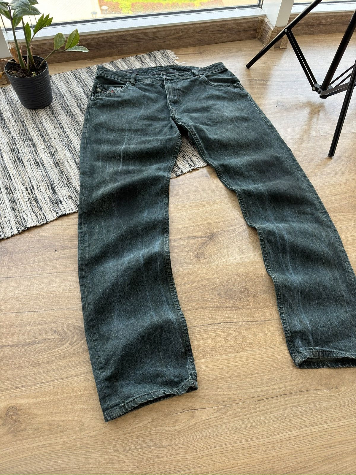Levi's Vintage Diesel Rare Green Y2K Denim jeans pants Size US 34 / EU 50 - 4 Thumbnail
