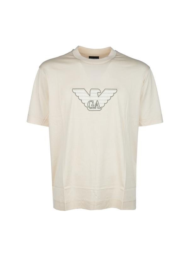 EMPORIO ARMANI Men T-Shirts EM001033AF10017 M1089 ECRU DIS 2EMBRO
