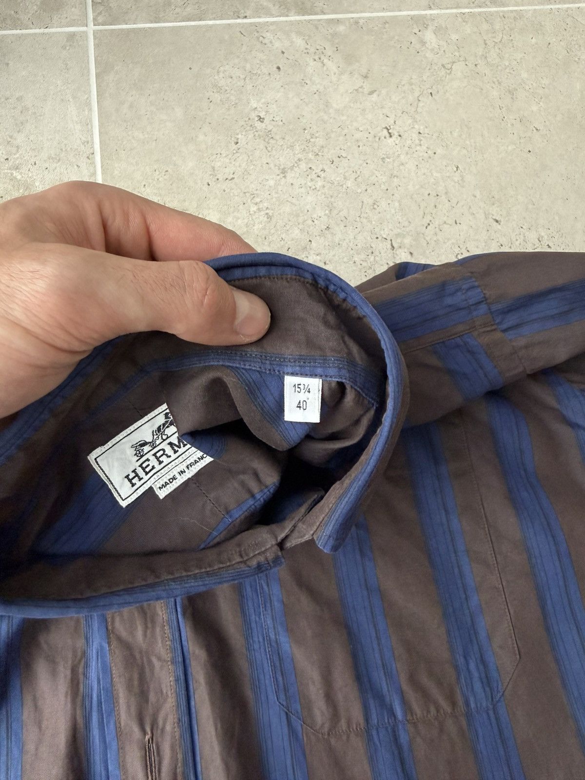Hermes Vintage Hermes Shirts Button Ups M Size US M / EU 48-50 / 2 - 4 Thumbnail