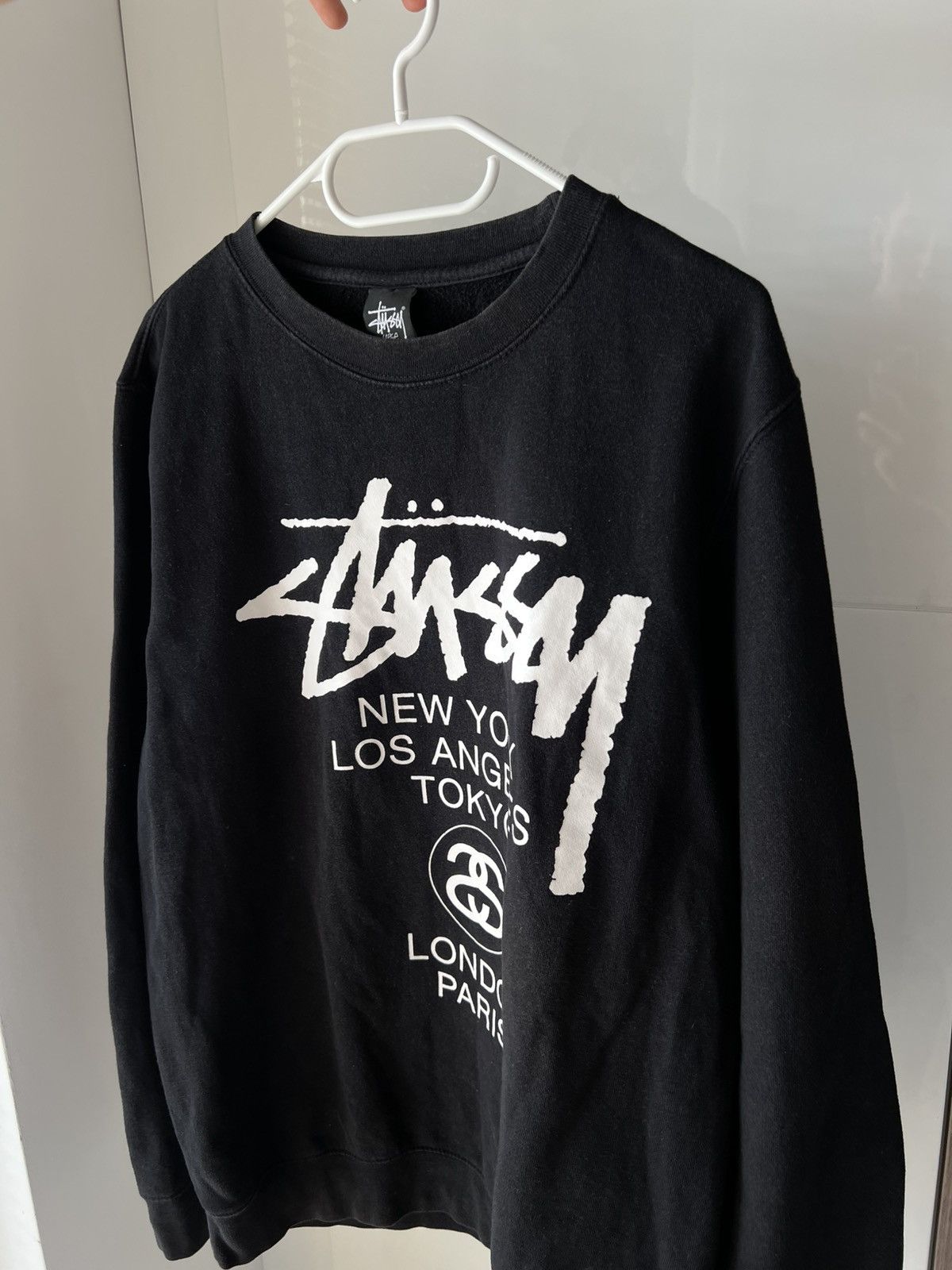 Vintage Stussy Overprinted made in USA Crew Neck Sweatshirt