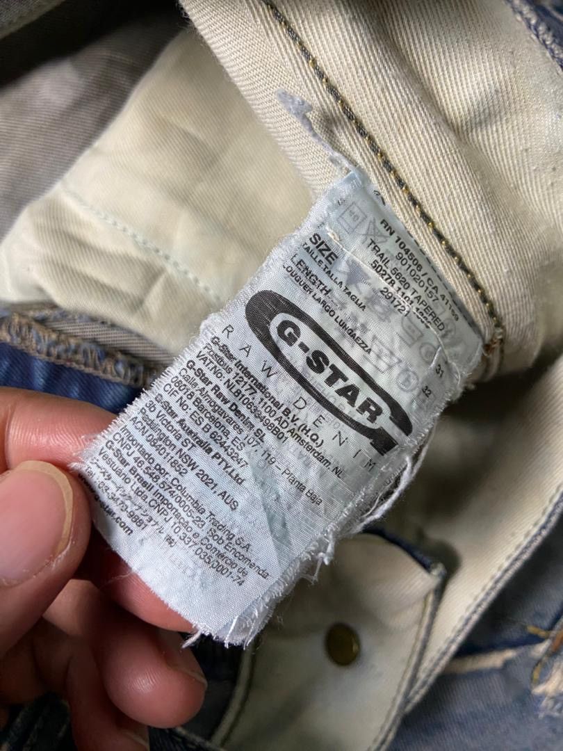 G-Star G-Star Raw Denim Style Jeans (143) Size US 33 - 4 Thumbnail