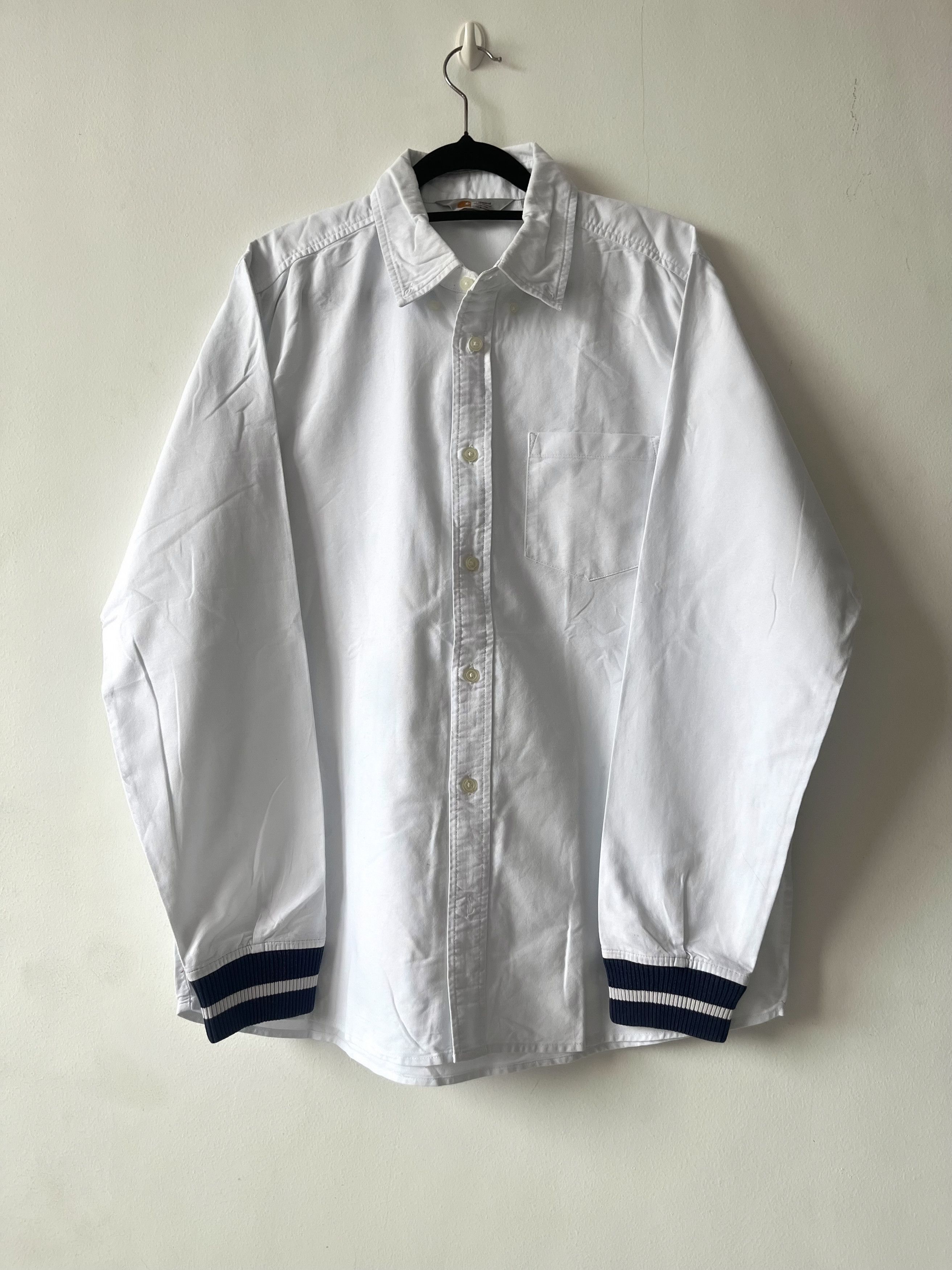 Carhartt Wip Carhartt WIP Oxford Rib White Shirt Size US M / EU 48-50 / 2 - 1 Thumbnail