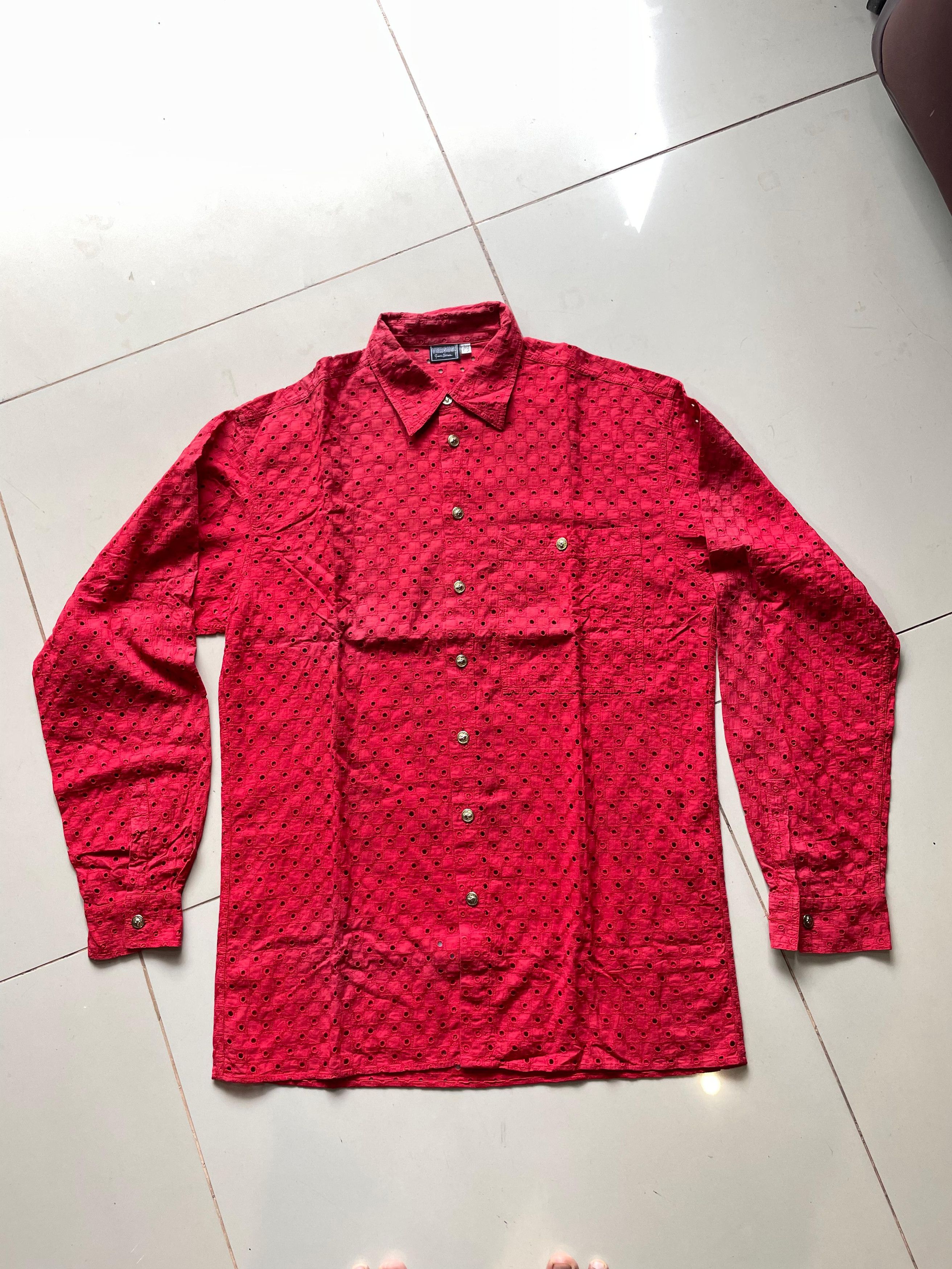 Versace Vintage 90s Gianni Versace Anglaise pattern Size US L / EU 52-54 / 3 - 1 Thumbnail