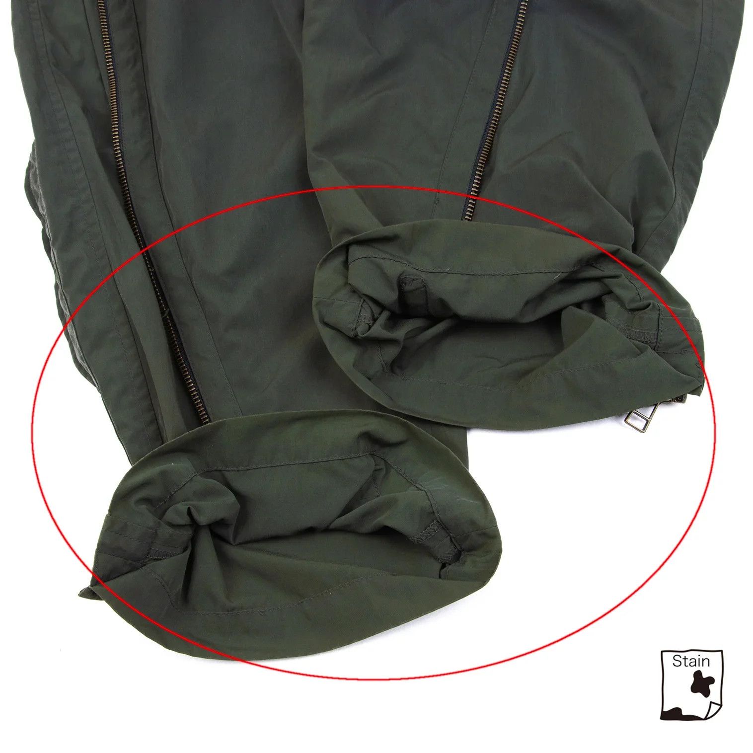 Issey Miyake Polyester Blend Zip Design Pants in Khaki Size S Size US 30 / EU 46 - 14 Thumbnail