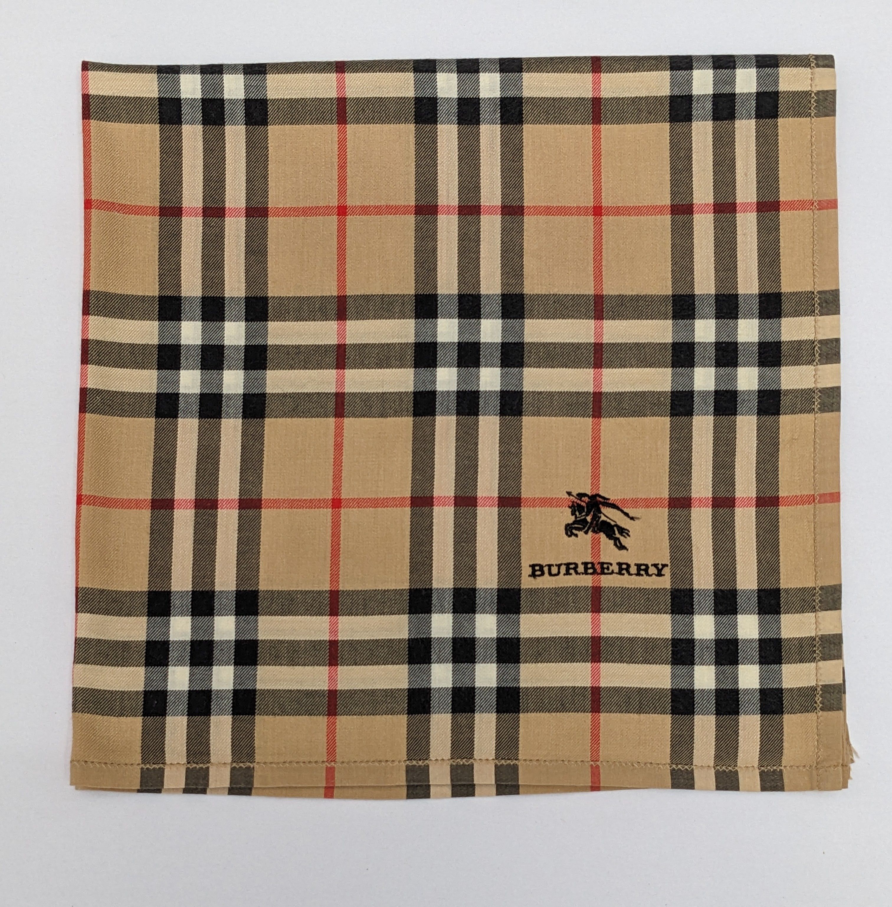 Burberry Vintage Burberry Handkerchief Nova Check Classic Camel Size ONE SIZE - 1 Thumbnail