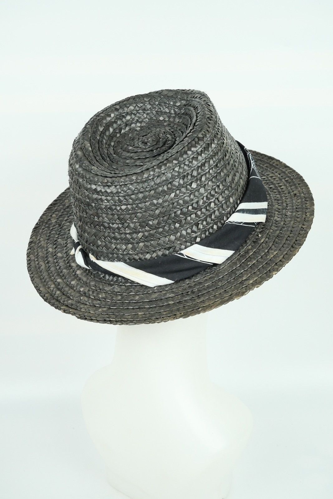 Japanese Brand OZOC Black Hat Vintage Japanese Panama Hat Size ONE SIZE - 4 Thumbnail