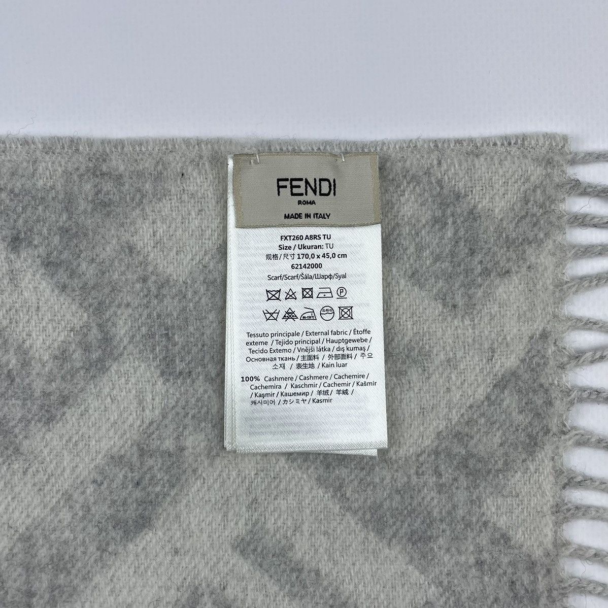 Fendi Fendi Monogram Cashmere Scarf Size ONE SIZE - 8 Thumbnail