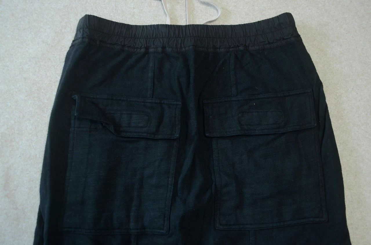 Rick Owens Rick Owens Black Dropped Crotch Cuffed Pants Size US 28 / EU 44 - 6 Thumbnail