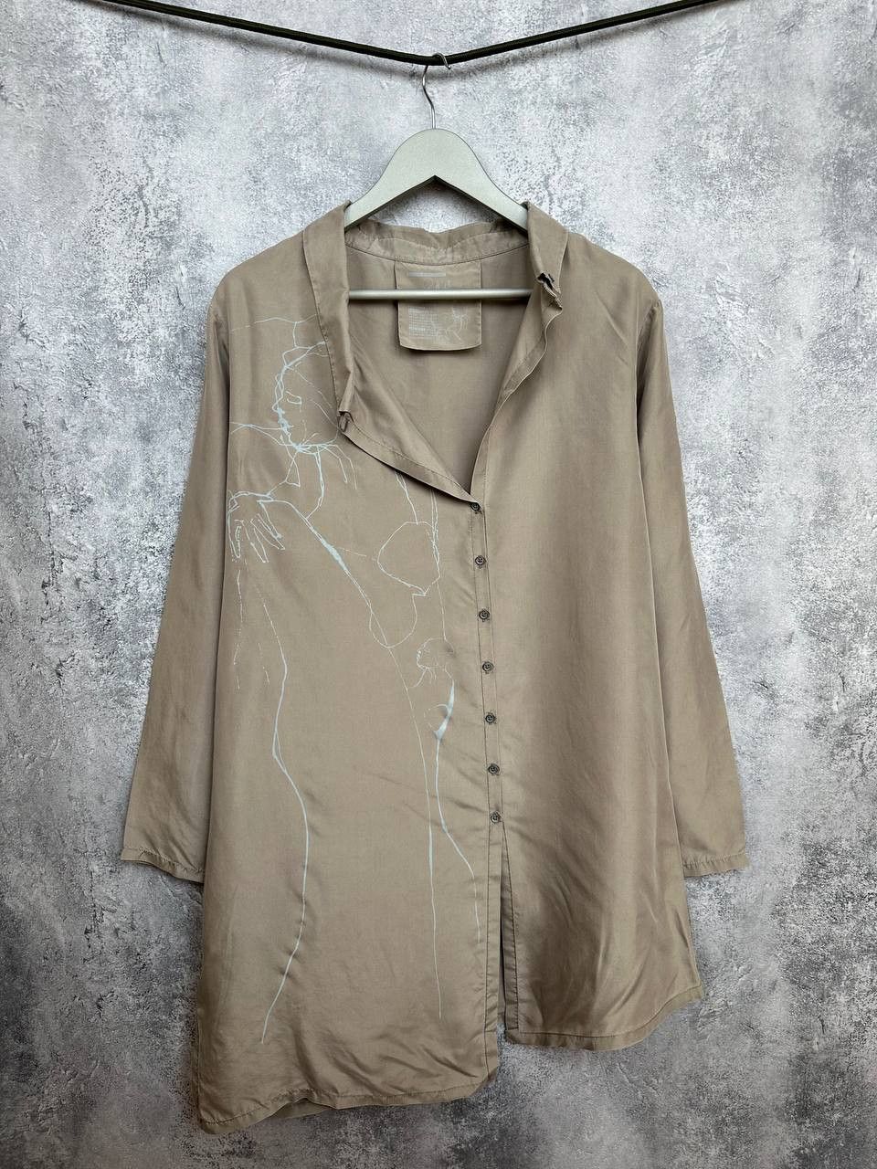 Annette Gortz Annette Görtz Gina Silk Shirt Dress Abstract Print LS Size M / US 6-8 / IT 42-44 - 1 Thumbnail