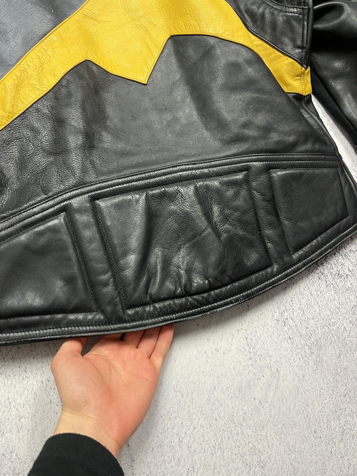 Genuine Leather Richa Black Moto Leather Jacket Vintage Racing Bike Size US S / EU 44-46 / 1 - 25 Thumbnail