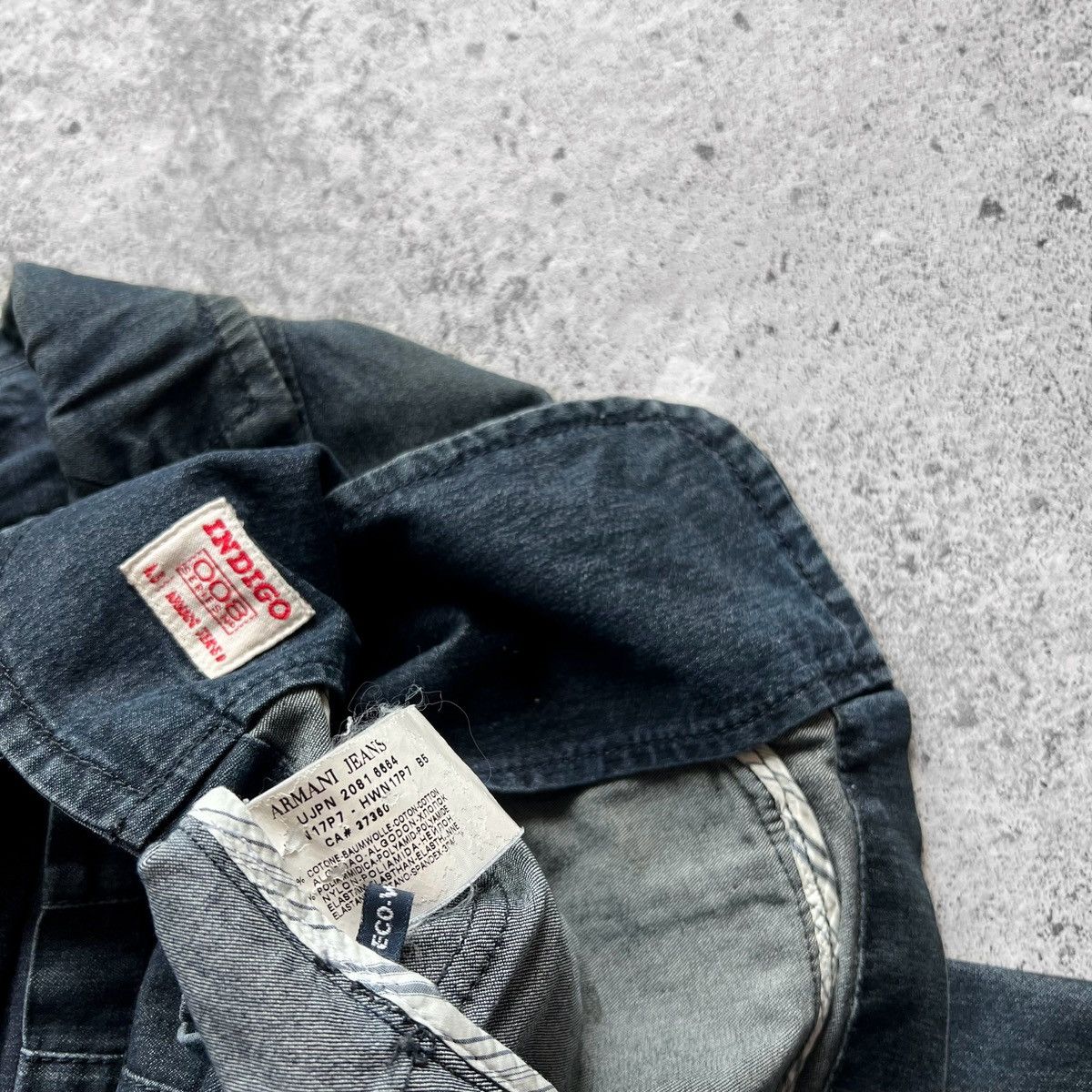 Armani × Giorgio Armani Armani Jeans Womens Blue Indigo Denim Blazer Jacket Size M / US 6-8 / IT 42-44 - 7 Thumbnail