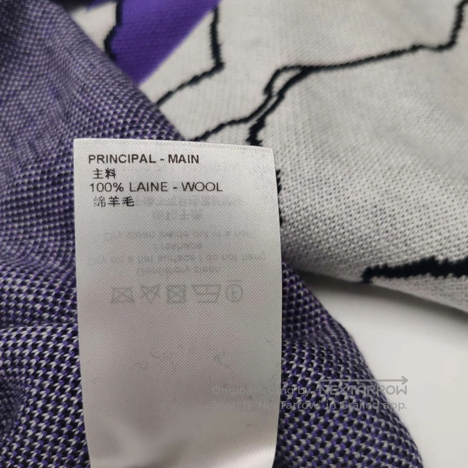 Louis Vuitton Louis Vuitton Purple Gray Wool XS Sweater. Size US XS / EU 42 / 0 - 8 Thumbnail