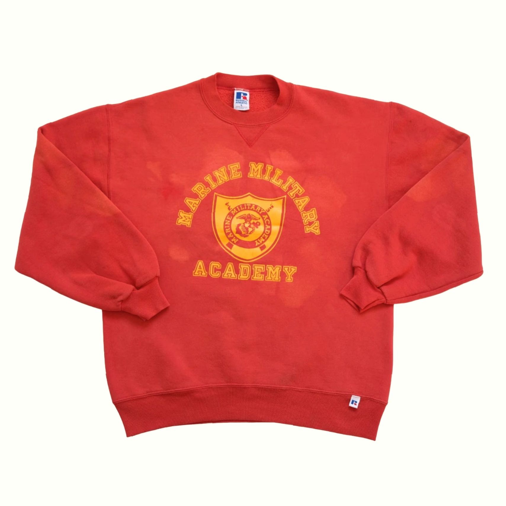 Russell Athletic VINTAGE RUSSELL ATHLETICS CREW SWEATSHIRT L RED USA MILITARY MARINE ACADEMY FADED 80s MEN Size US L / EU 52-54 / 3 - 2 Thumbnail