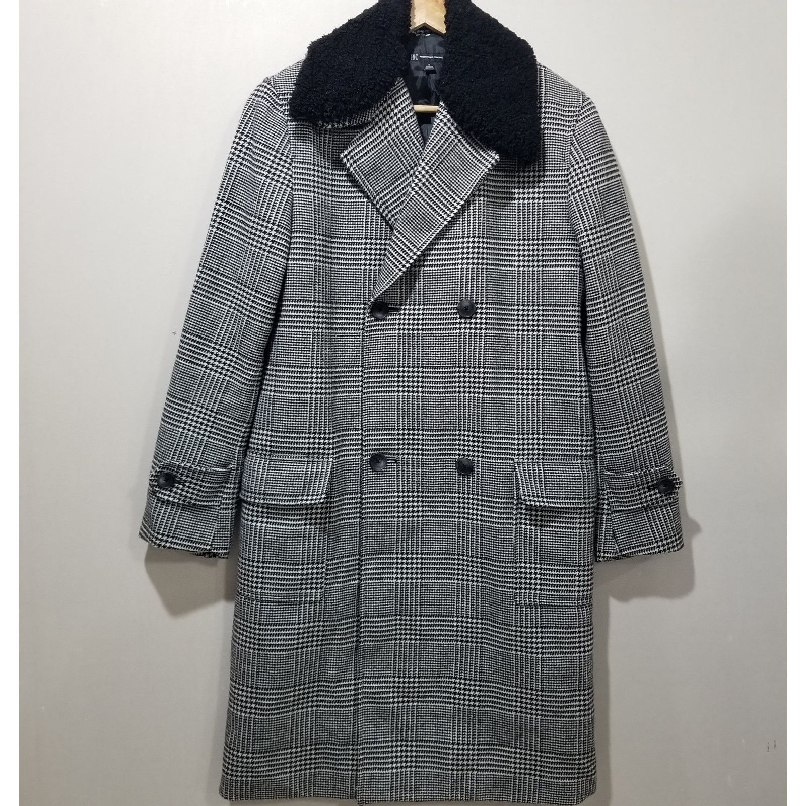 Other INC International Concepts Coat Mens Small Ashton Glen Plaid Size US S / EU 44-46 / 1 - 8 Thumbnail