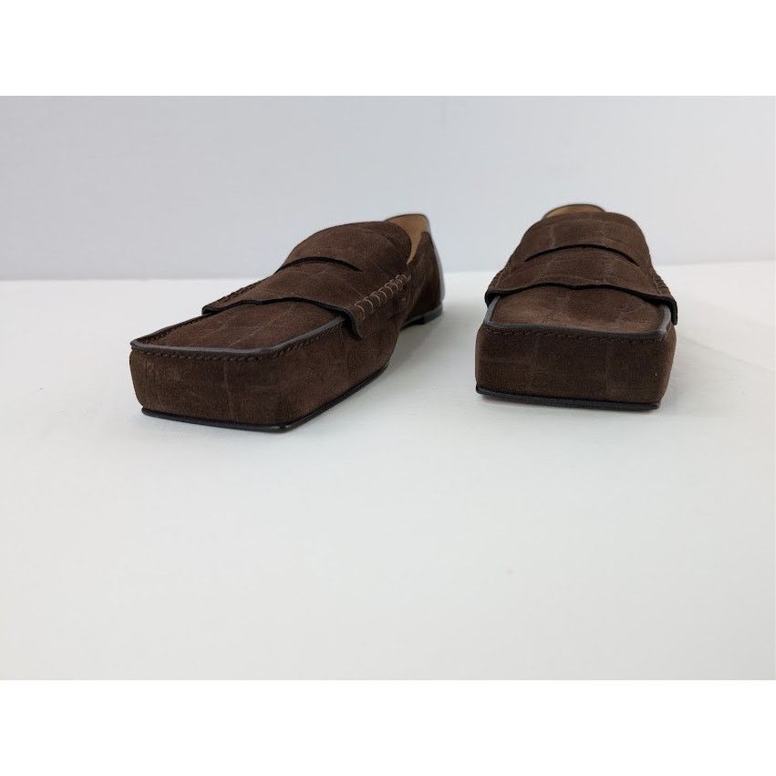 Jacquemus o1rshd1 Les Mocassins Carre Loafer Boots in Dark Brown Size US 12 / EU 45 - 7 Thumbnail