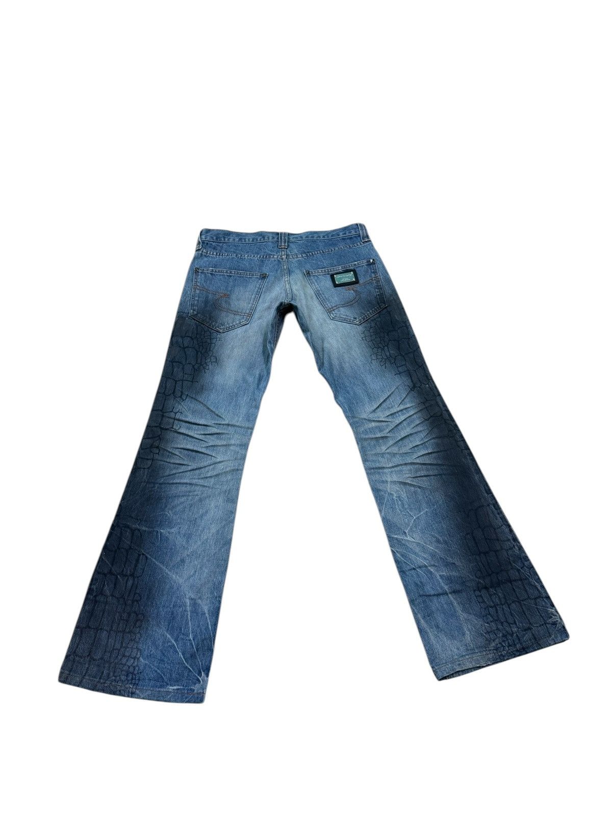 If Six Was Nine RARE SEMANTIC DESIGN FLARE JEANS Size US 31 - 6 Thumbnail